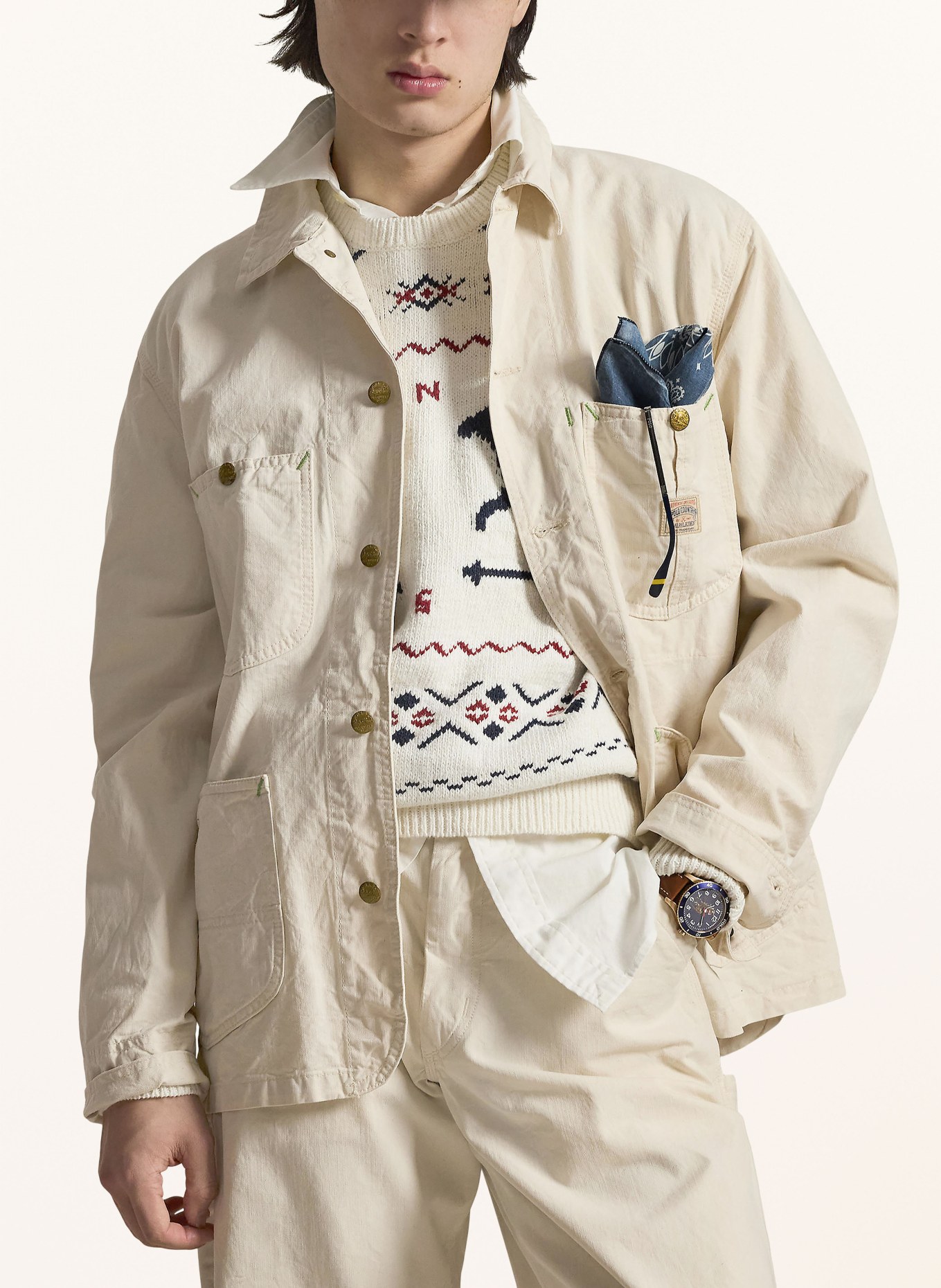 POLO RALPH LAUREN Fieldjacket: CREME