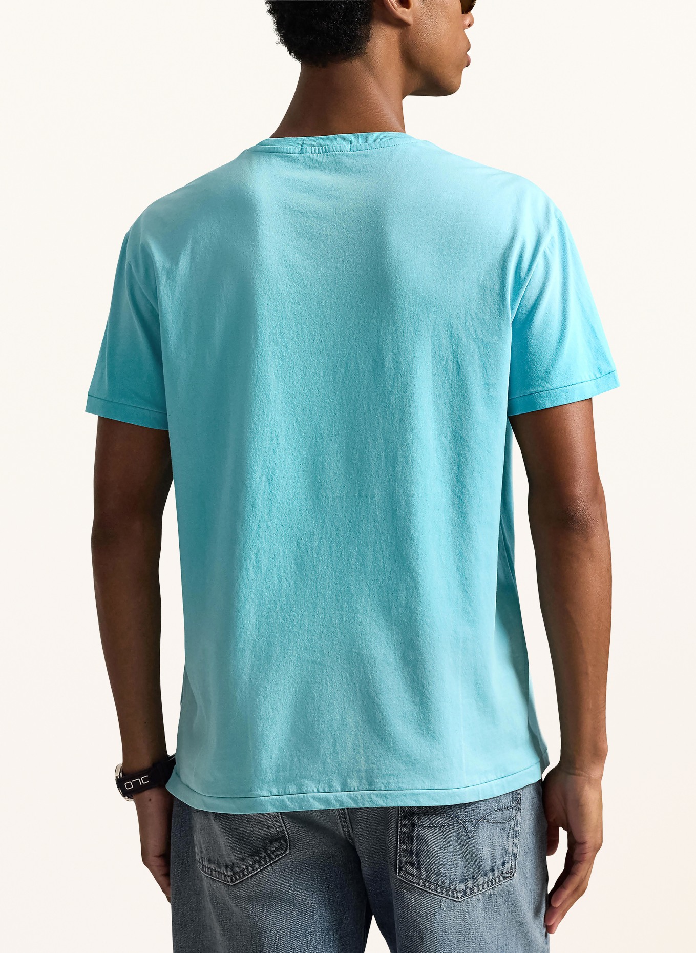 POLO RALPH LAUREN T-Shirt: TÜRKIS / ORANGE / HELLBLAU