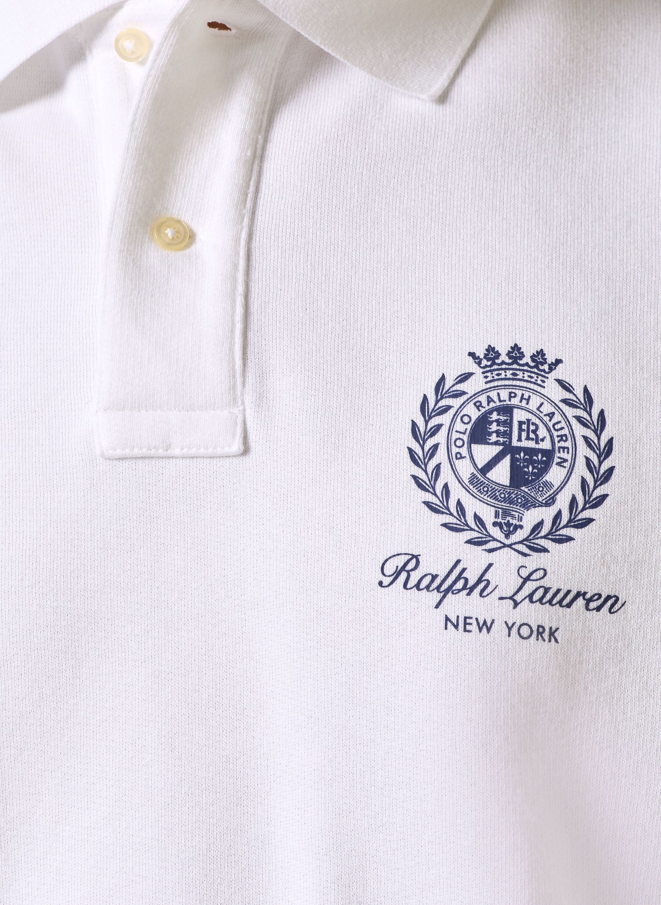 POLO RALPH LAUREN sweat polo shirt: WHITE