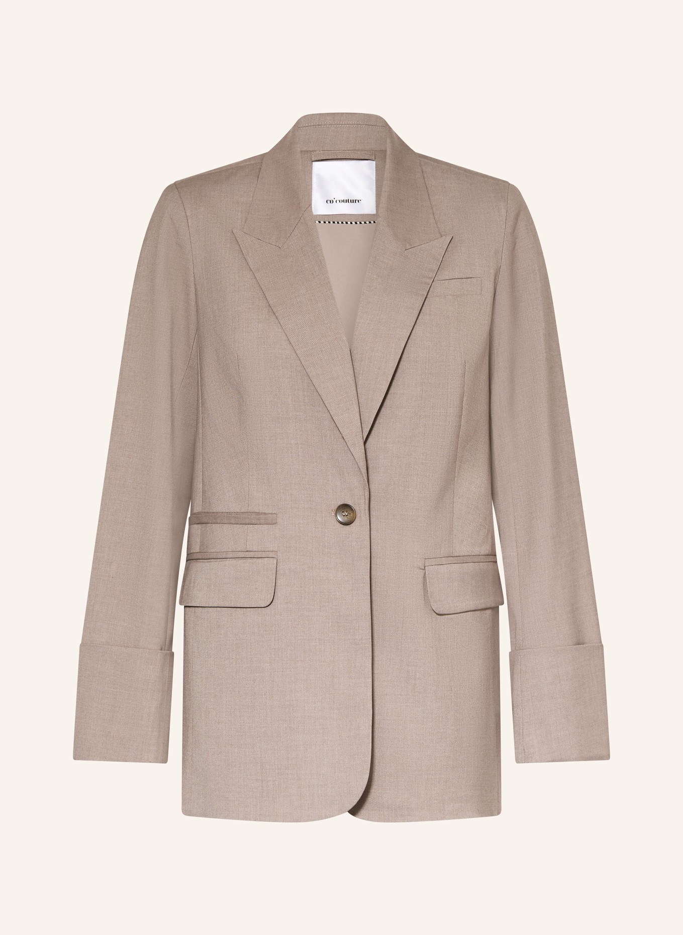 co'couture Dlouhý blejzr MATTYCC: ČERNOŠEDÁ