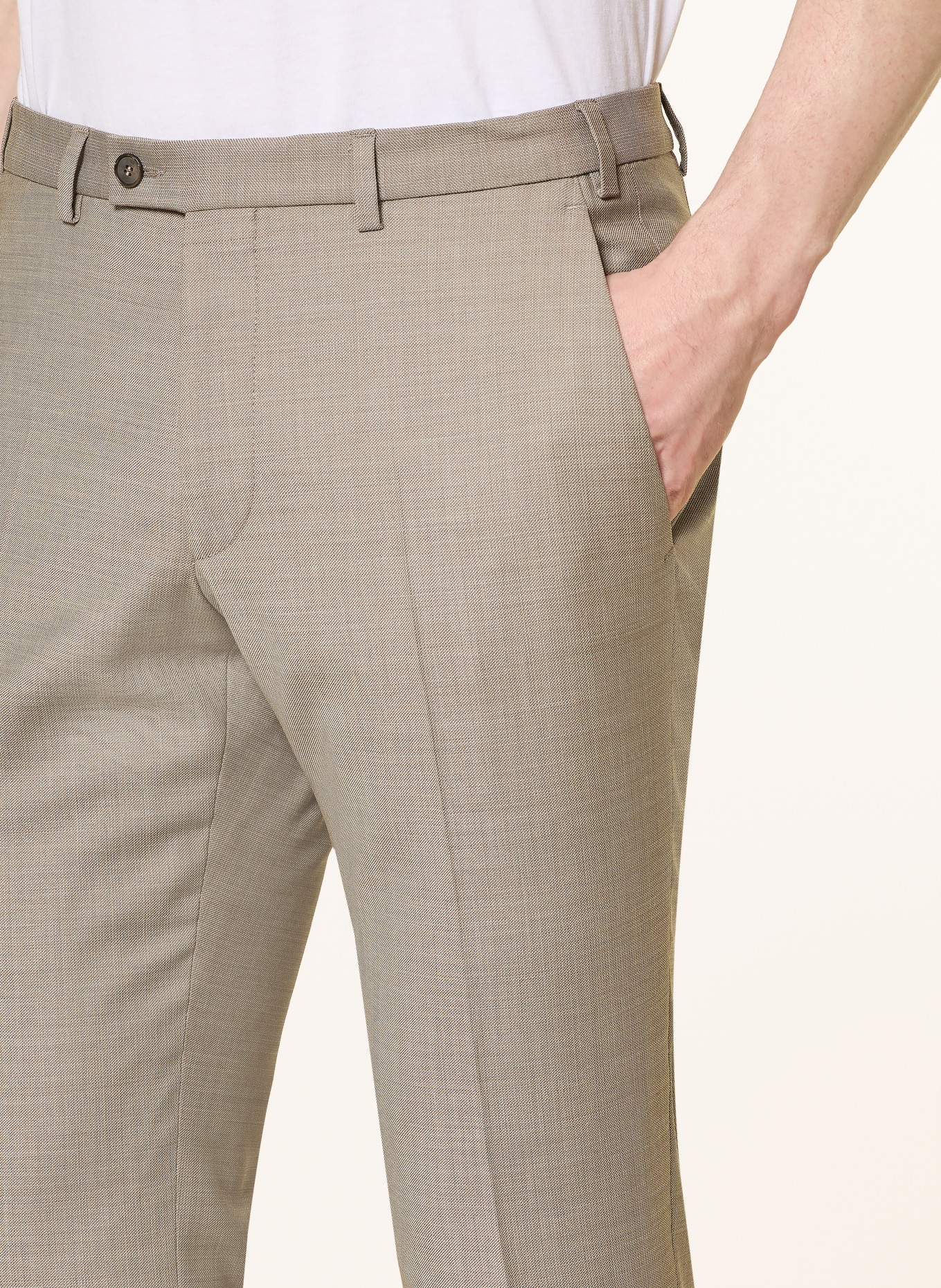 DIGEL move Spodnie garniturowe APOLLO Slim Fit: 72 BEIGE