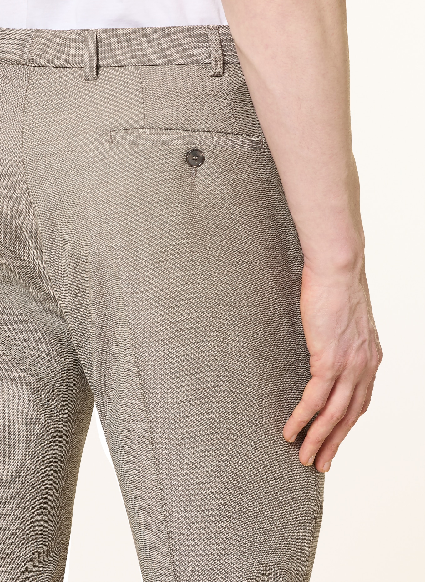 DIGEL move Spodnie garniturowe APOLLO Slim Fit: 72 BEIGE