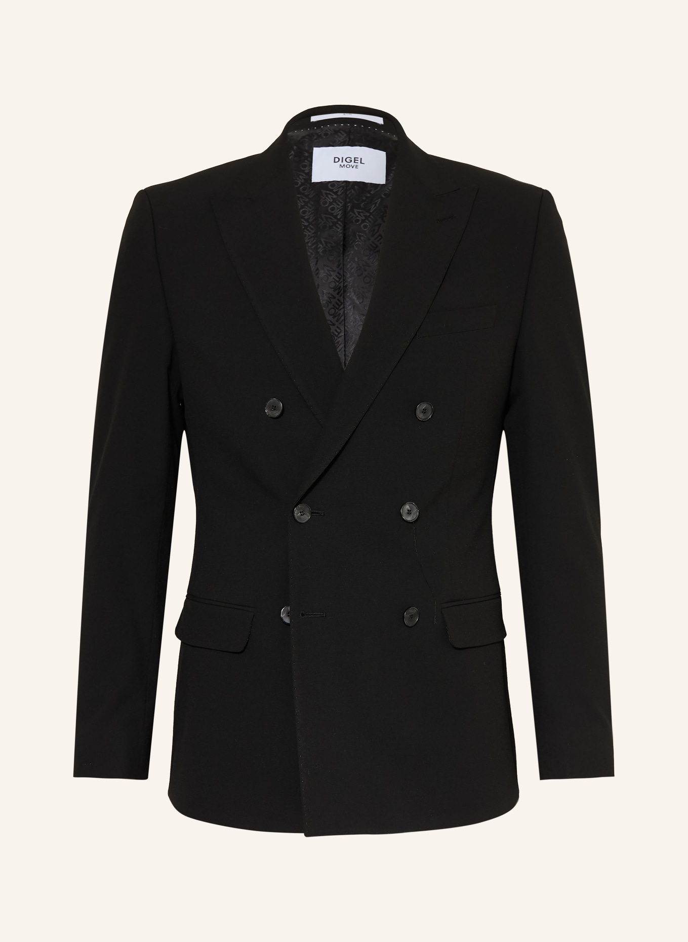 DIGEL move ALFREDO slim fit suit jacket: 10 SCHWARZ