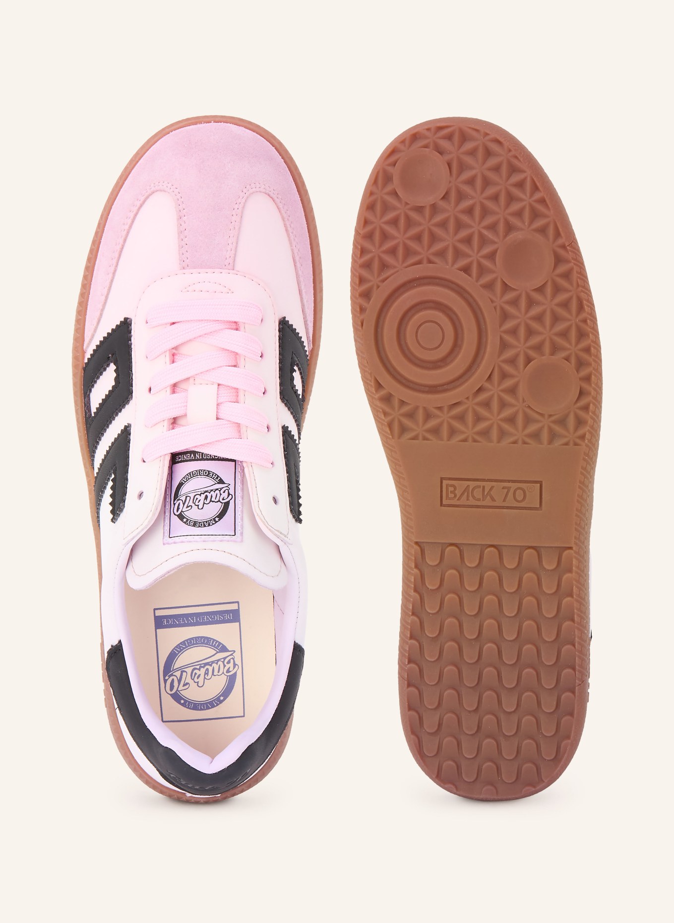 BACK 70 Tenisky CLOUD RAINBOW: RŮŽOVÁ / STARORŮŽOVÁ / ČERNÁ