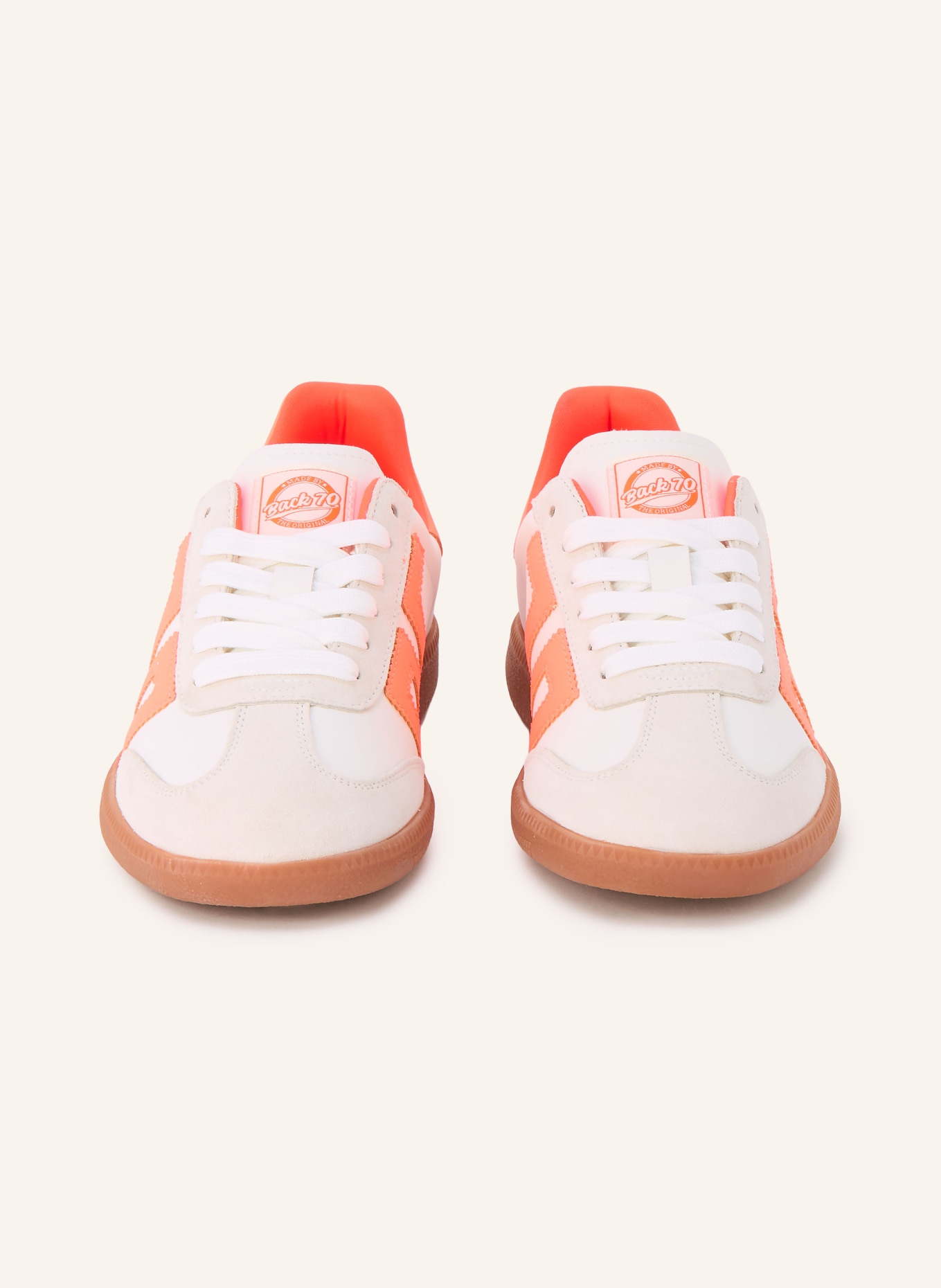 BACK 70 Tenisky CLOUD 2505: NEONOVĚ ORANŽOVÁ / REŽNÁ / SVĚTLE ŠEDÁ