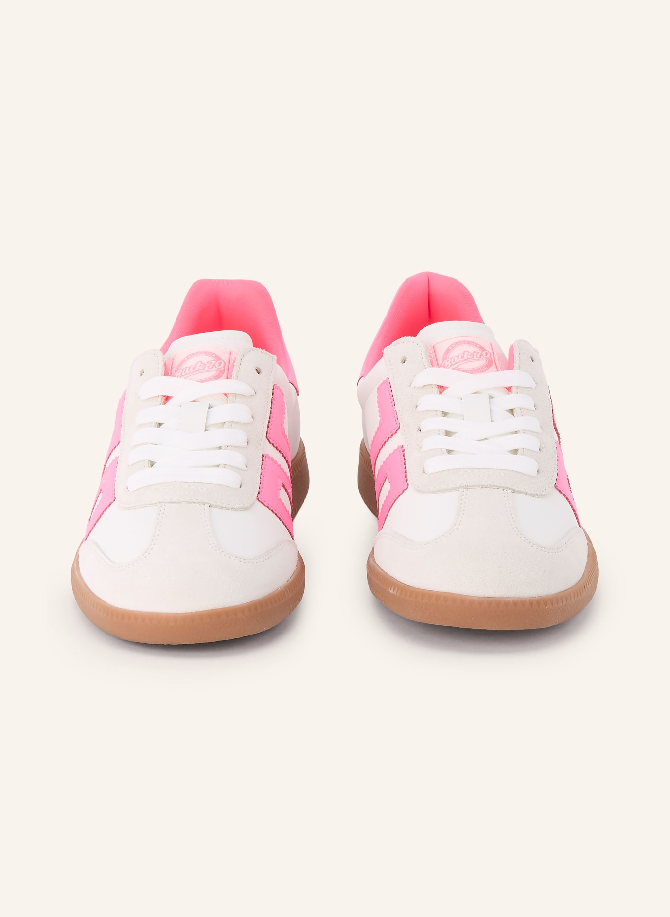 BACK 70 Teniska CLOUD: KRÉMOVÁ / NEONOVĚ RŮŽOVÁ