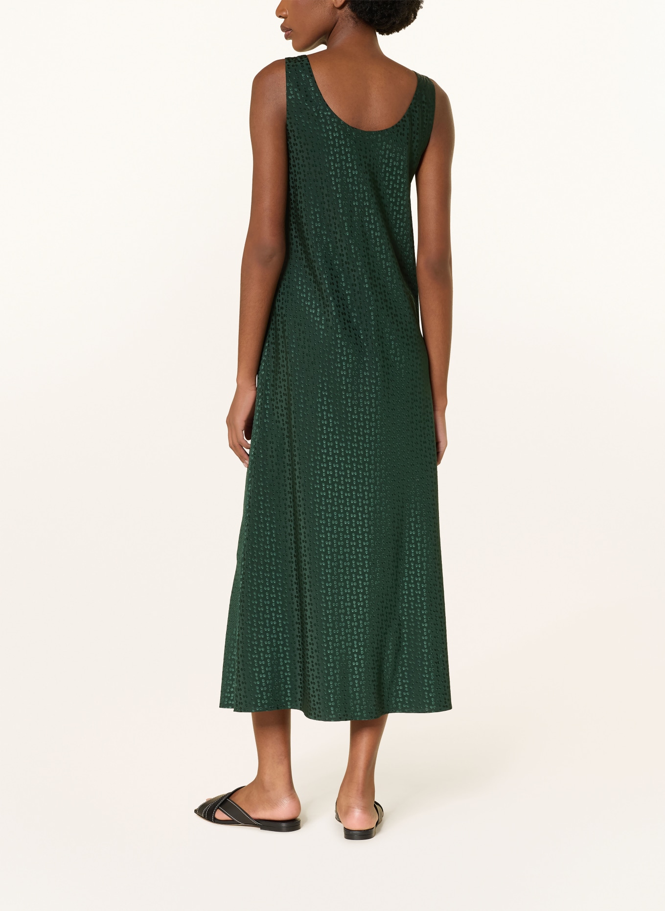 ERES Negligé MAJESTE z hedvábí: TMAVĚ ZELENÁ