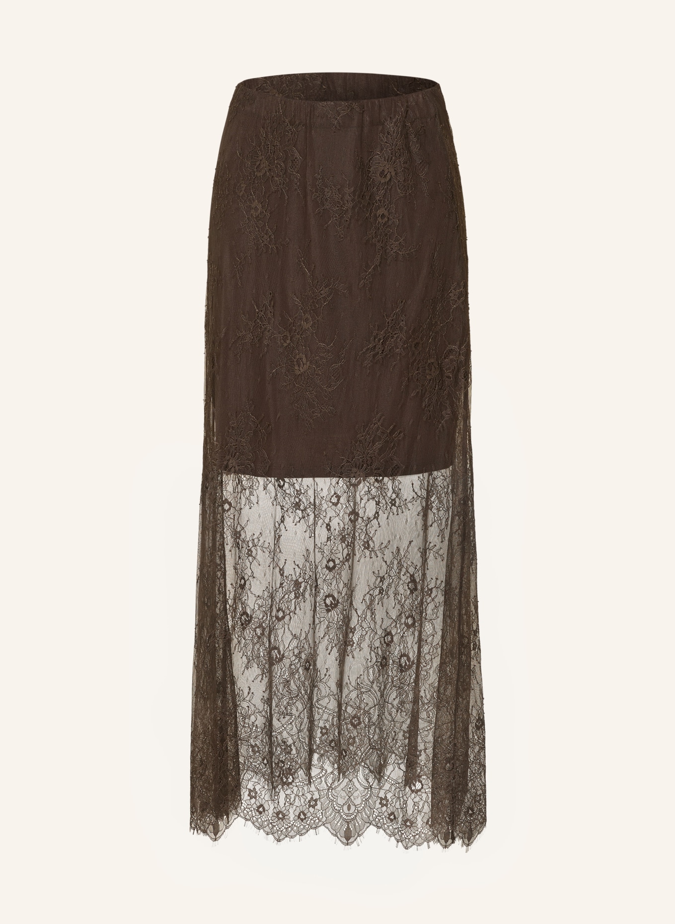 MSCH COPENHAGEN Jupe en dentelle MSCHDUSTY: MARRON FONCÉ