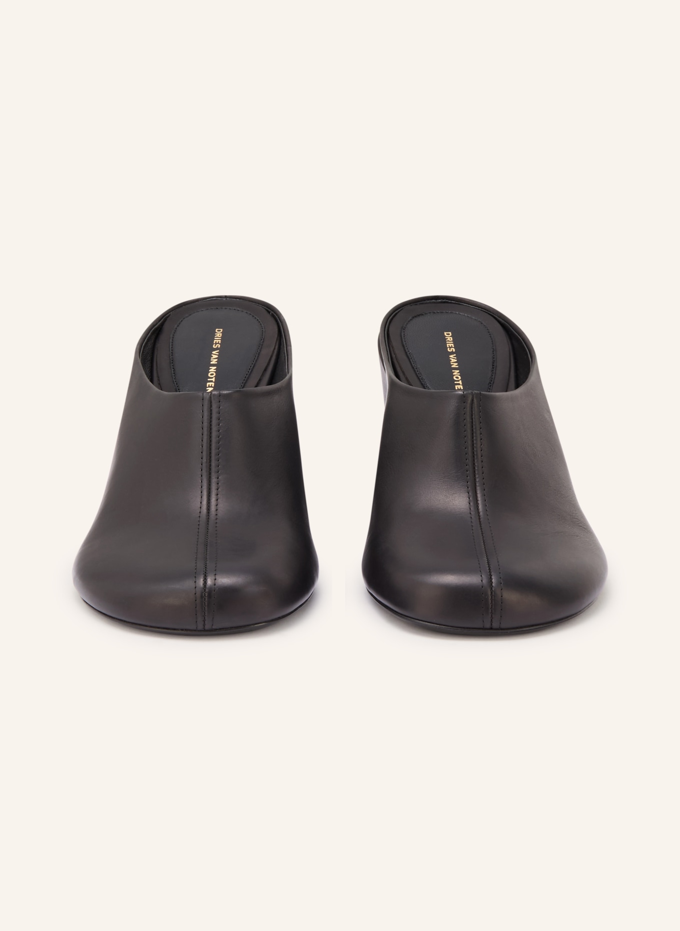 DRIES VAN NOTEN Mules: SCHWARZ