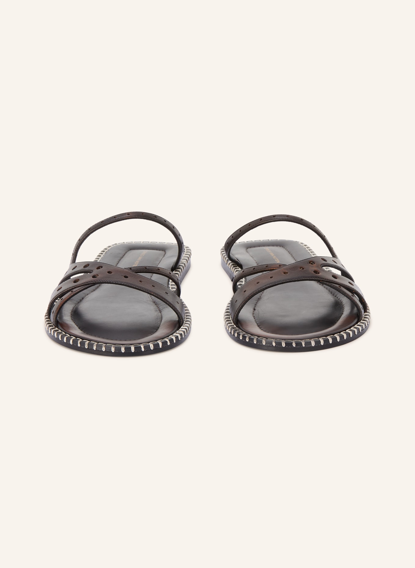 DRIES VAN NOTEN Pantoletten: DUNKELBRAUN