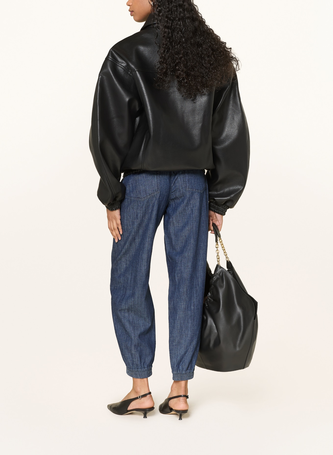 CAMBIO Broek ODILA in jeanslook: DONKERBLAUW