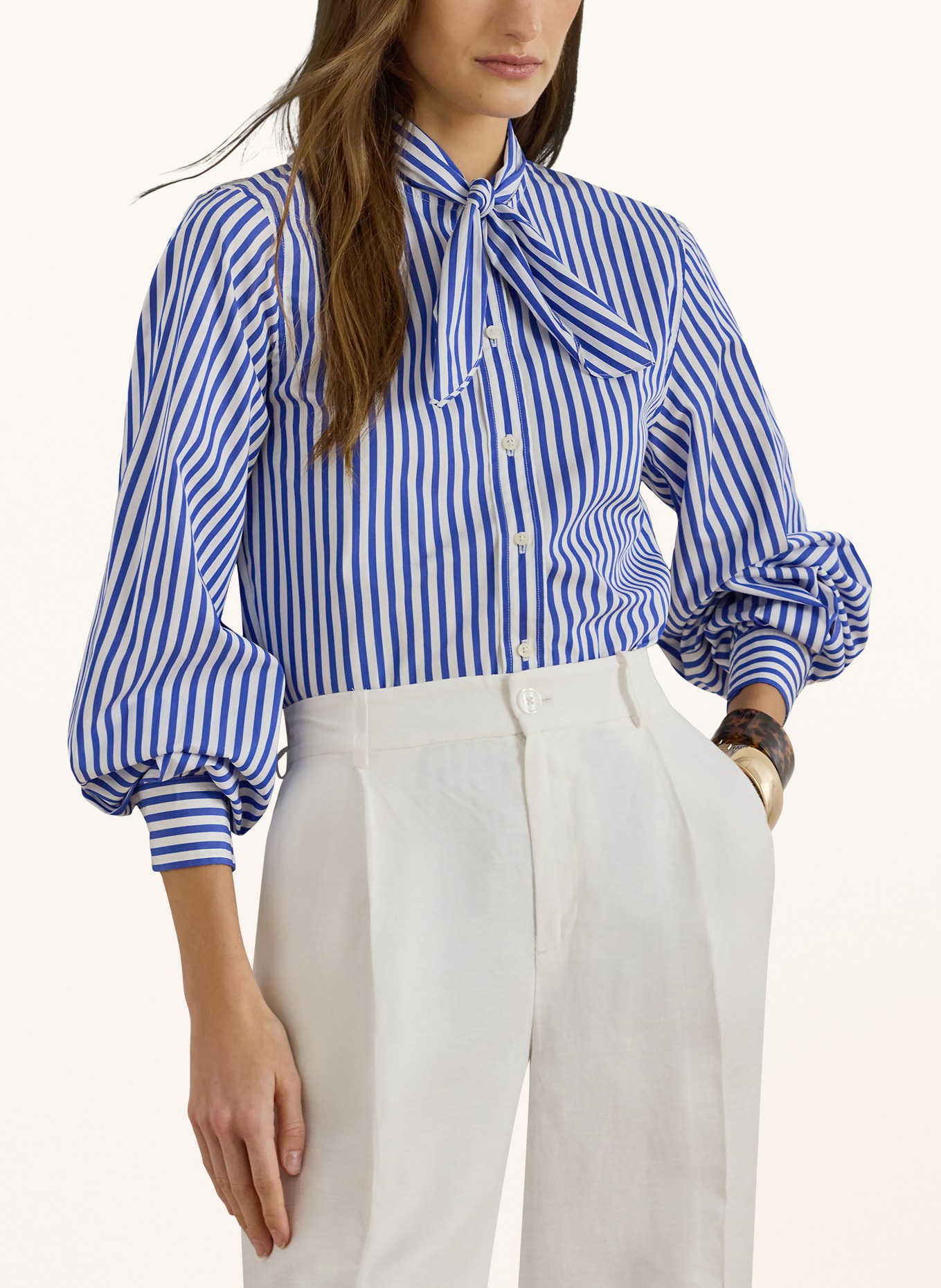 LAUREN RALPH LAUREN halénka: MODRÁ / BÍLÁ