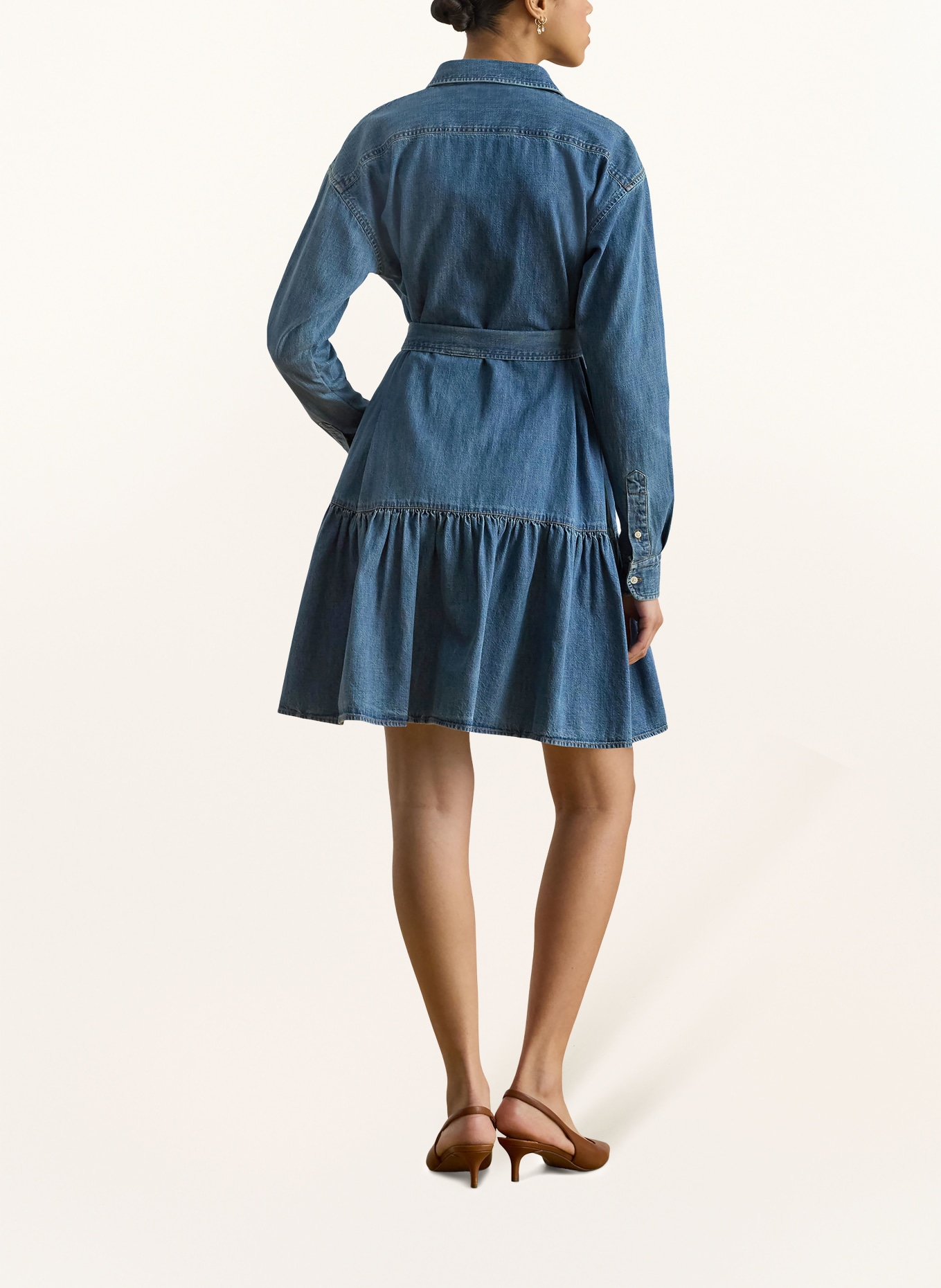 LAUREN RALPH LAUREN robe en jean: BLEU