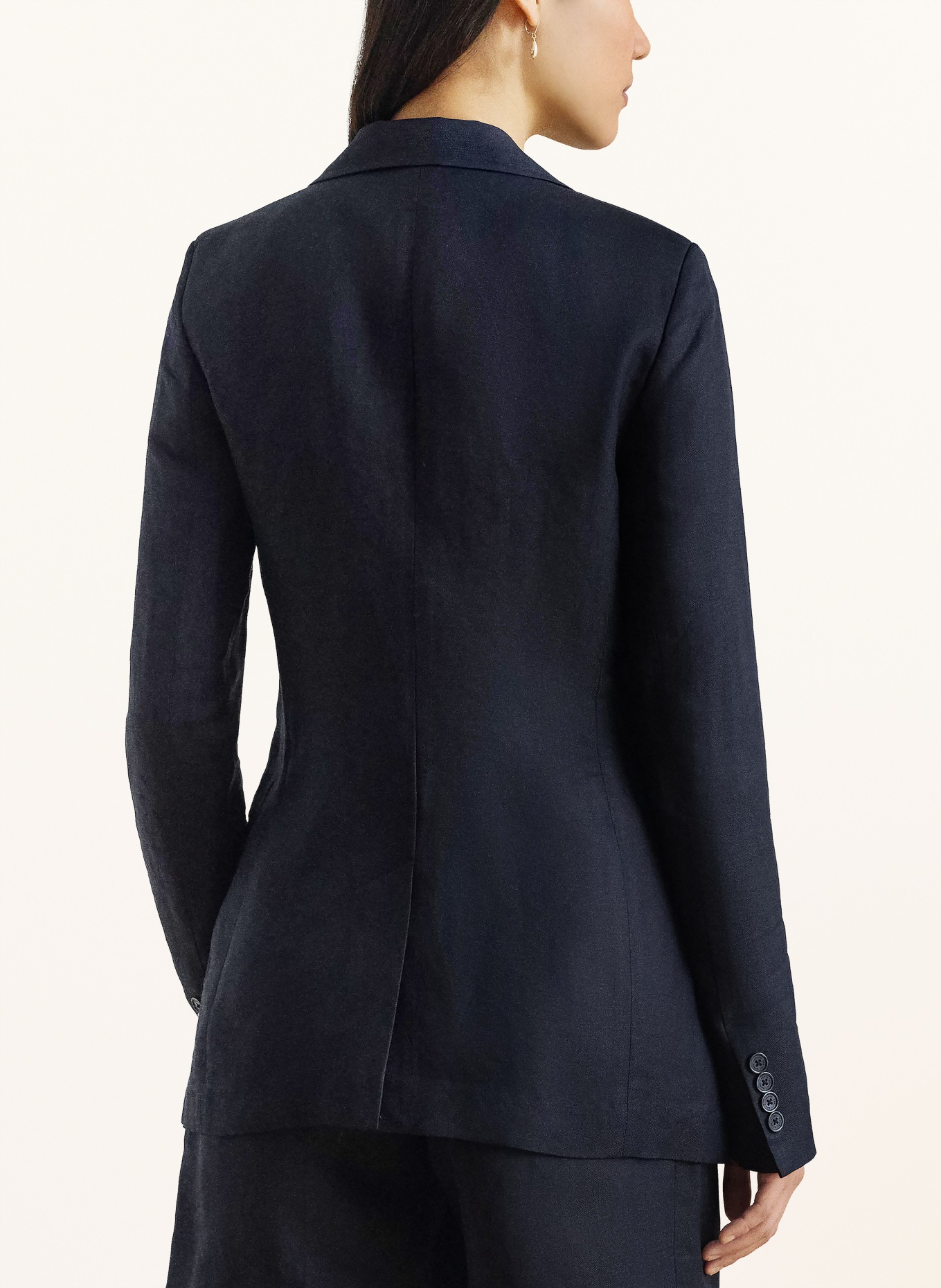 LAUREN RALPH LAUREN Blazer WILONA mit Leinen: DUNKELBLAU