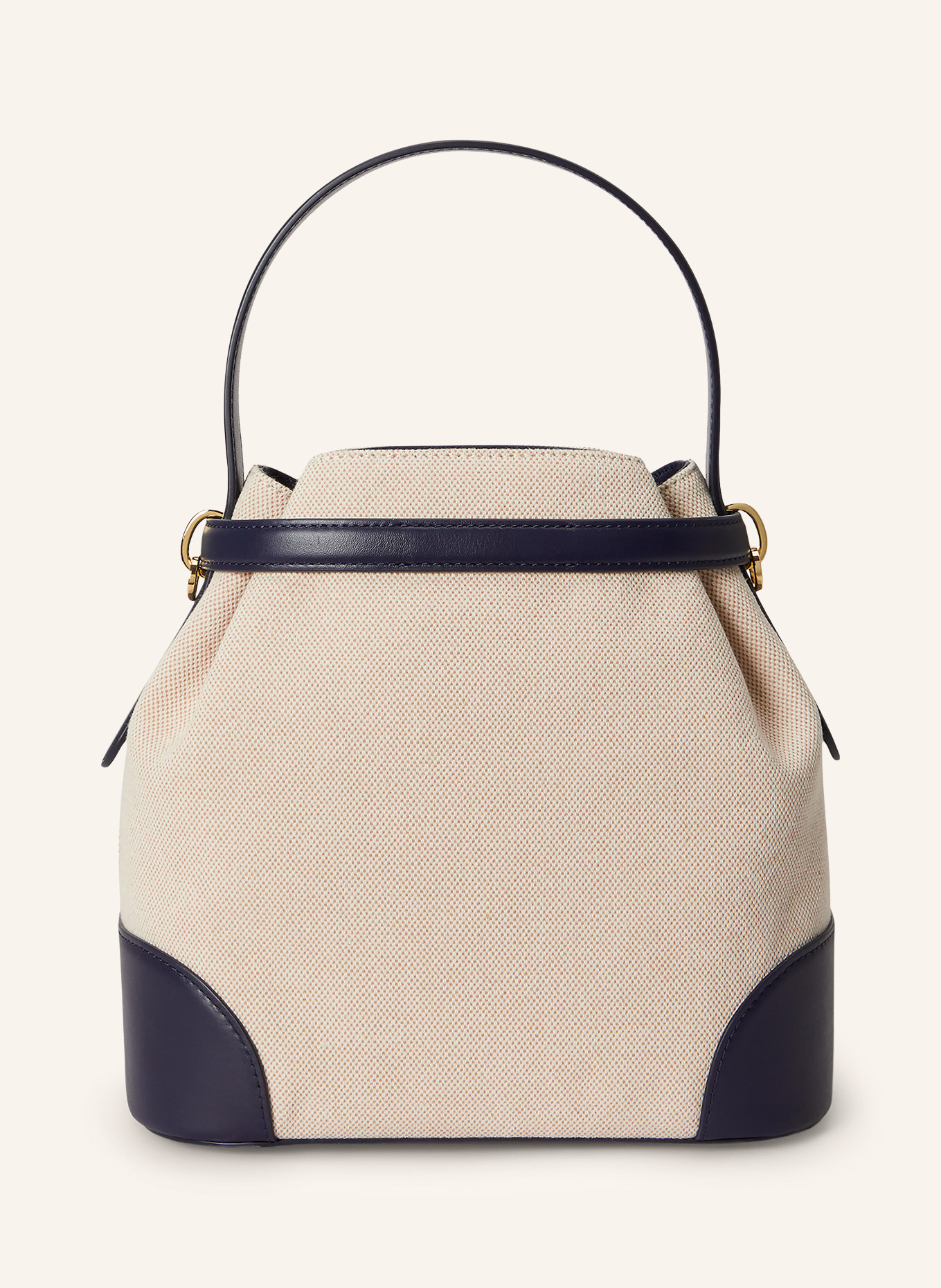 LAUREN RALPH LAUREN Handtasche: HELLBRAUN / GOLD / SCHWARZ