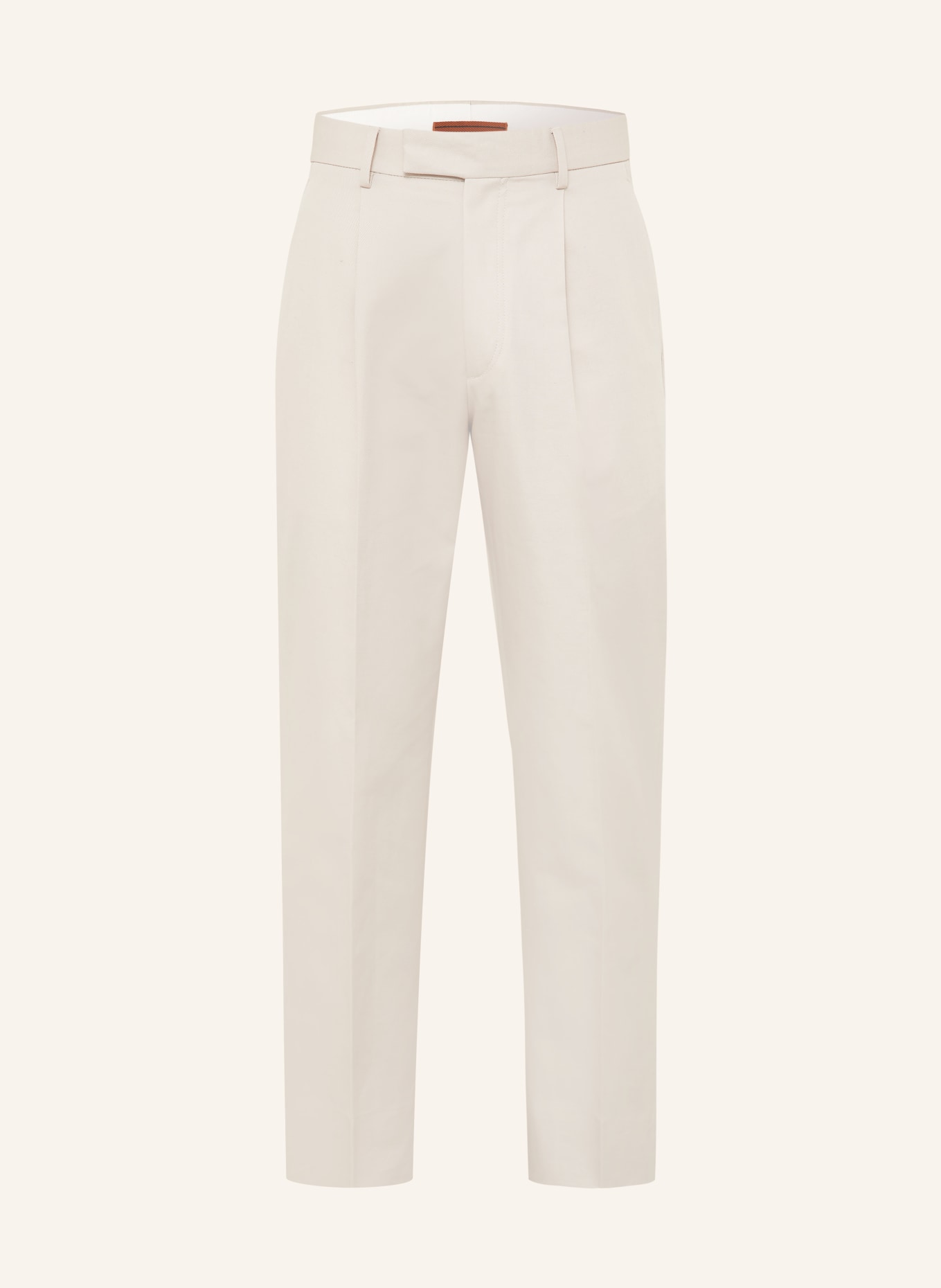ZEGNA Pleated Fit Pants: BEIGE