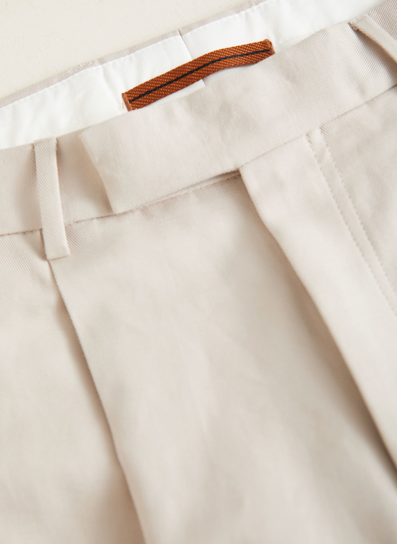 ZEGNA Pleated Fit Pants: BEIGE