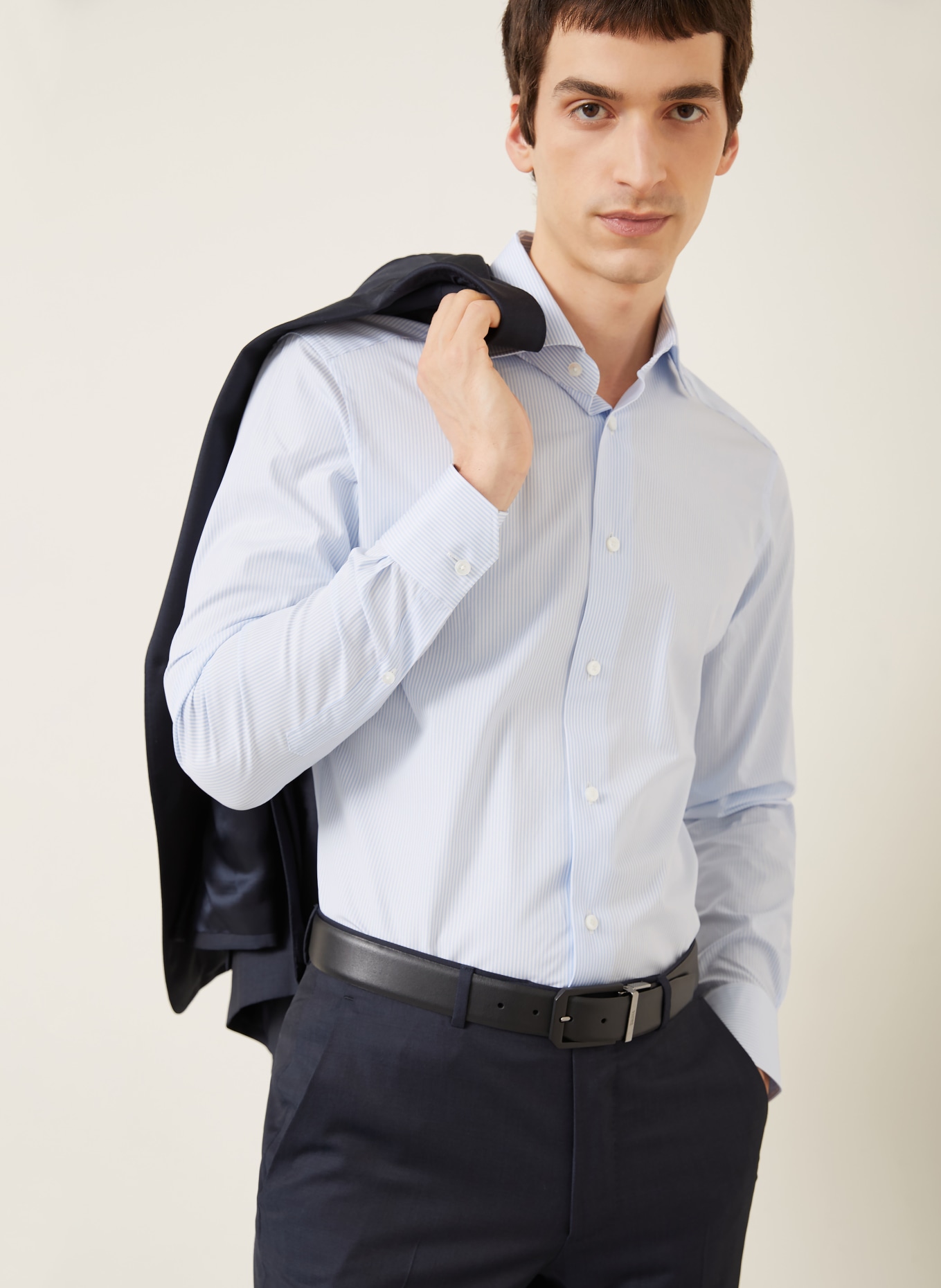 ZEGNA Hemd Regular Fit: HELLBLAU / WEISS