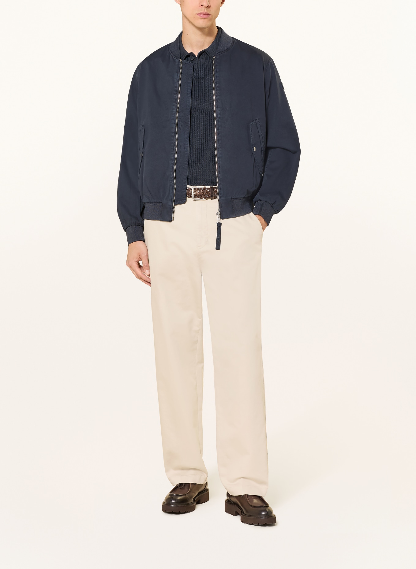 Marc O'Polo Chino MOSSBO Wide Fit: ECRU