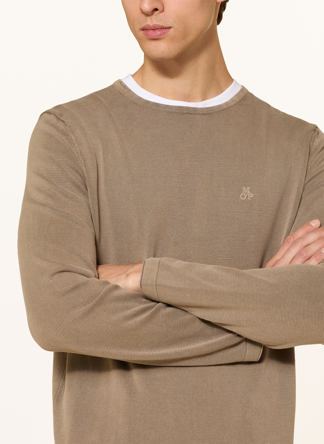 Marc O'Polo Dlouhé rukávy: SVĚTLE HNĚDÁ