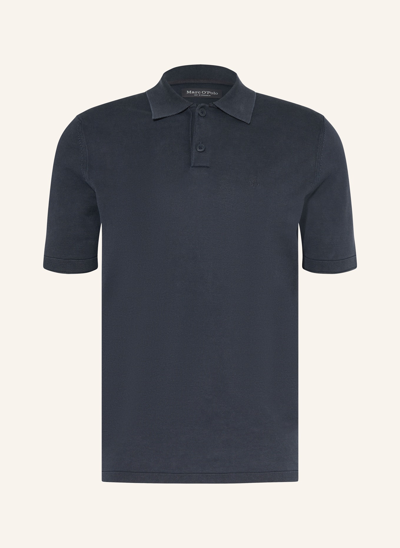 Marc O'Polo Piqué-Poloshirt: DUNKELBLAU