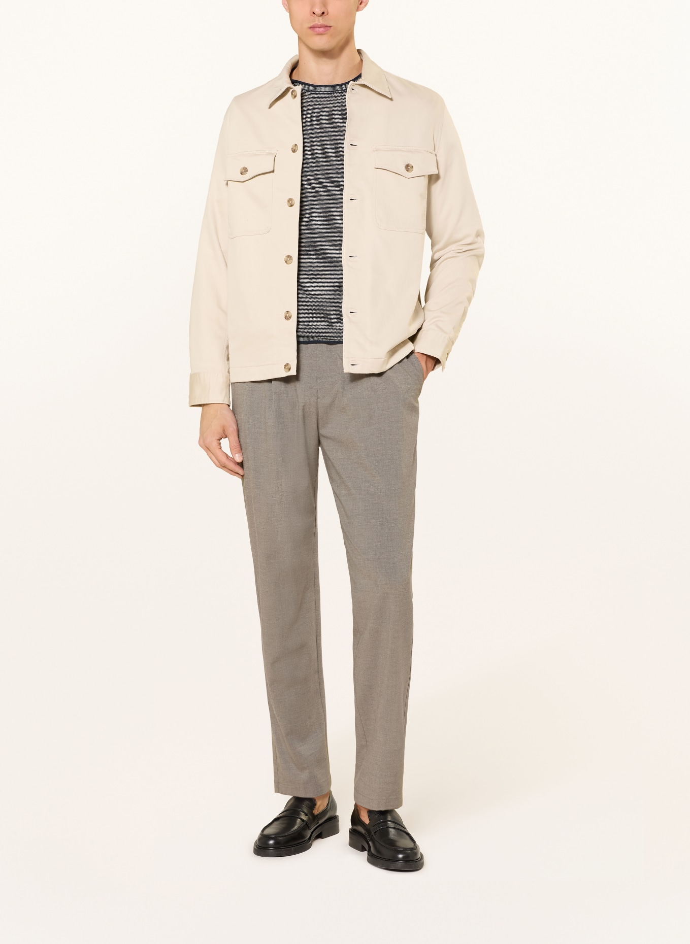 Marc O'Polo Chino BELSBO Relaxed Fit: ČERNOŠEDÁ