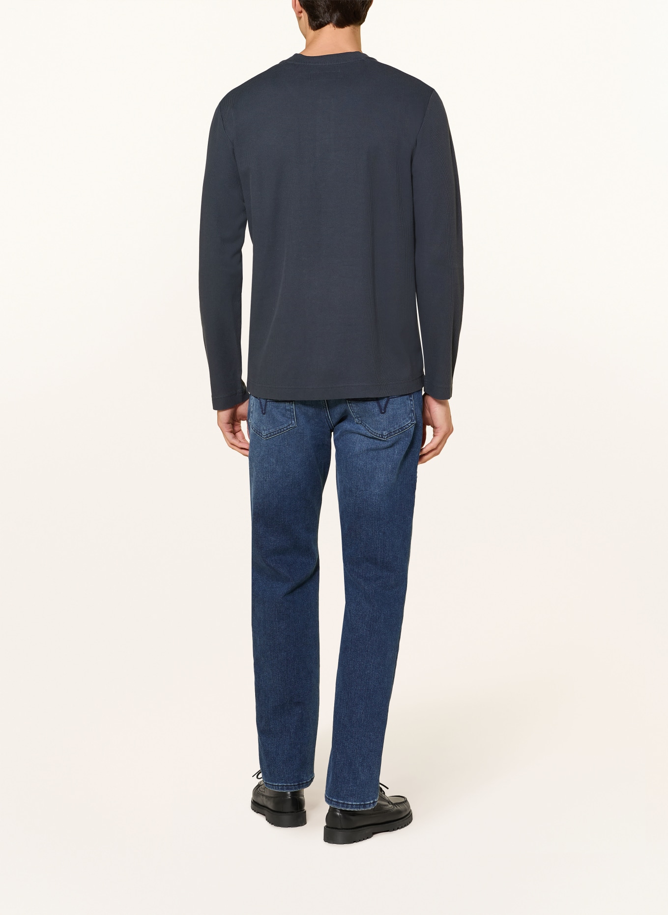Marc O'Polo Henley shirt: DARK BLUE