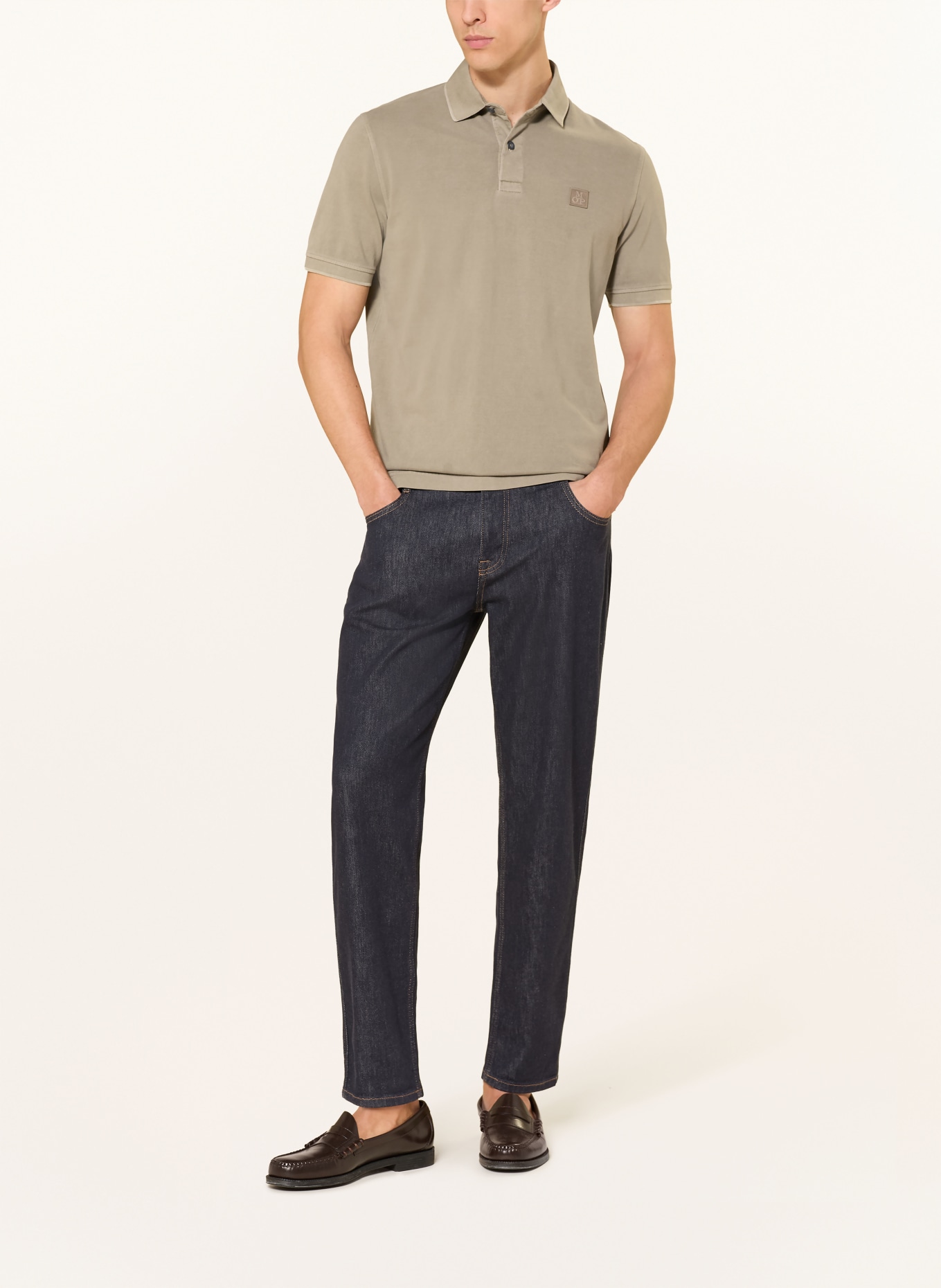 Marc O'Polo piqué polo shirt: KHAKI