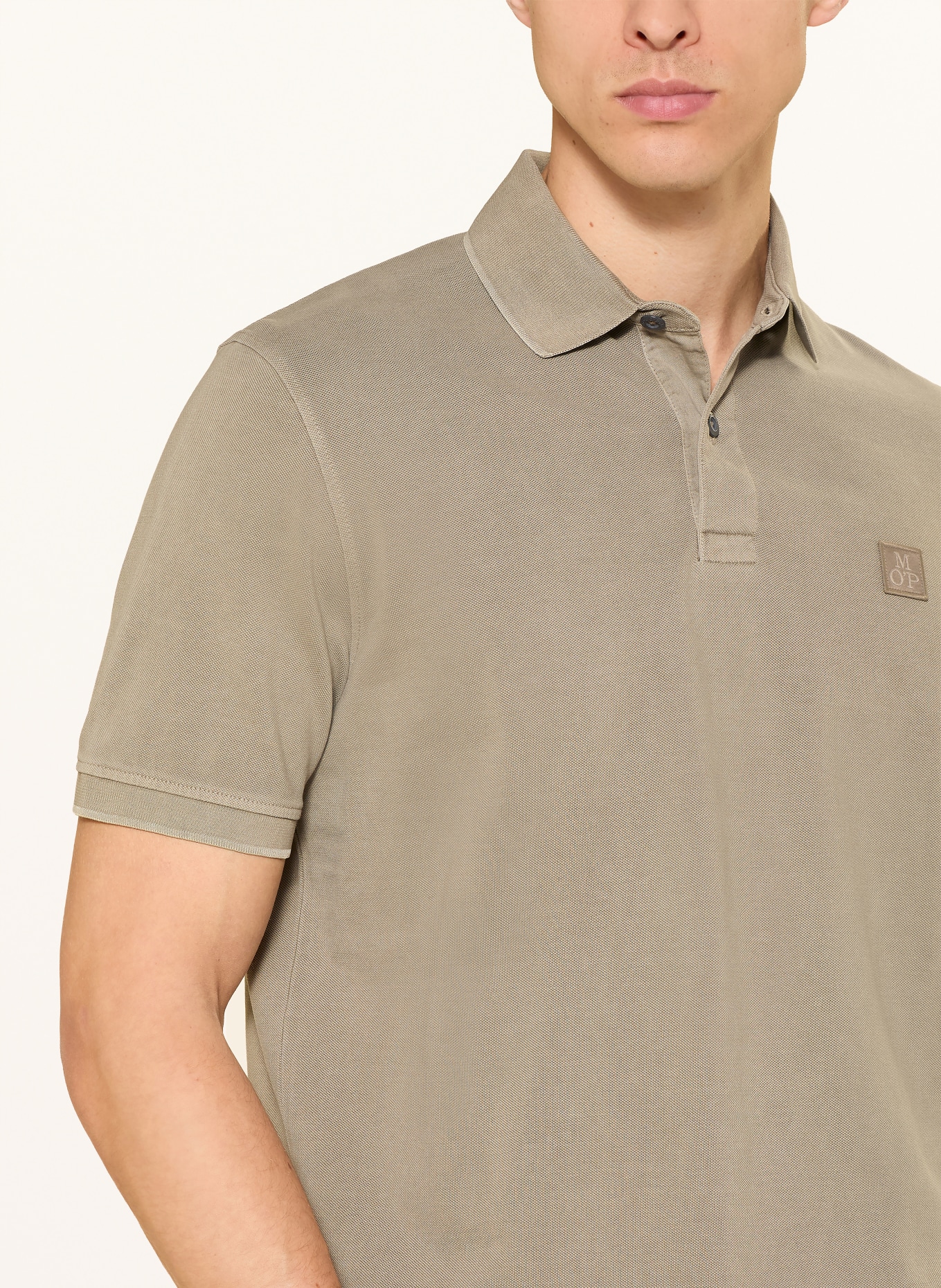 Marc O'Polo piqué polo shirt: KHAKI