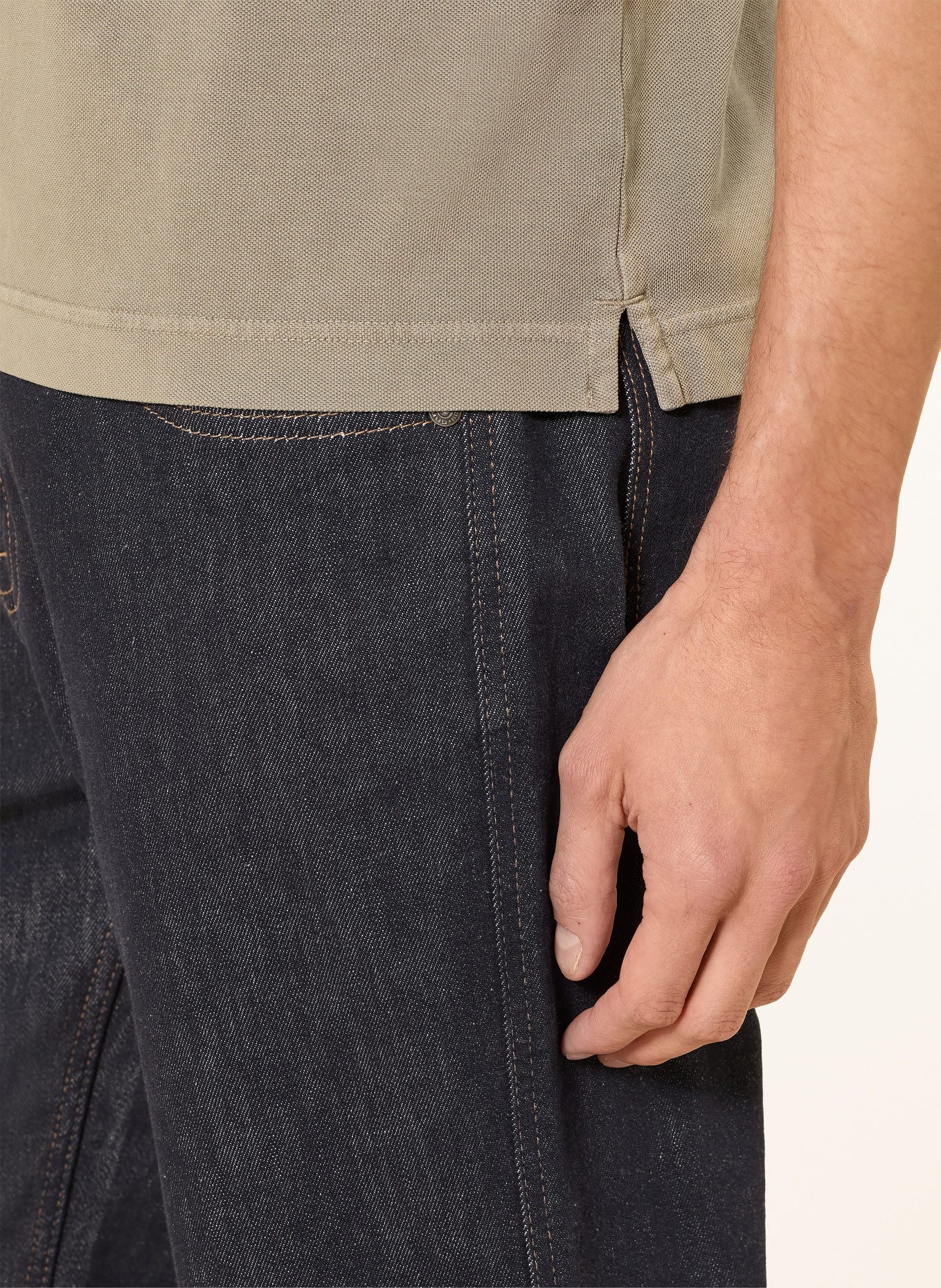 Marc O'Polo piqué polo shirt: KHAKI