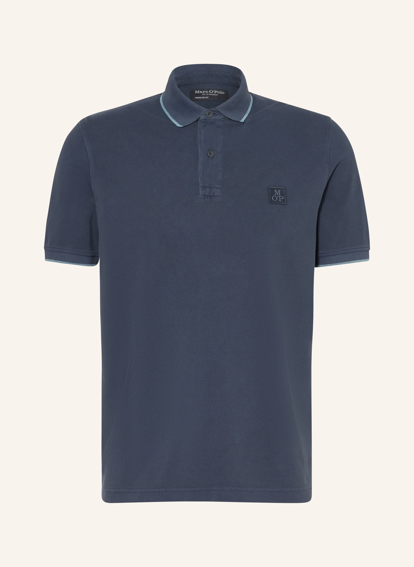 Marc O'Polo piqué polo shirt: DARK BLUE