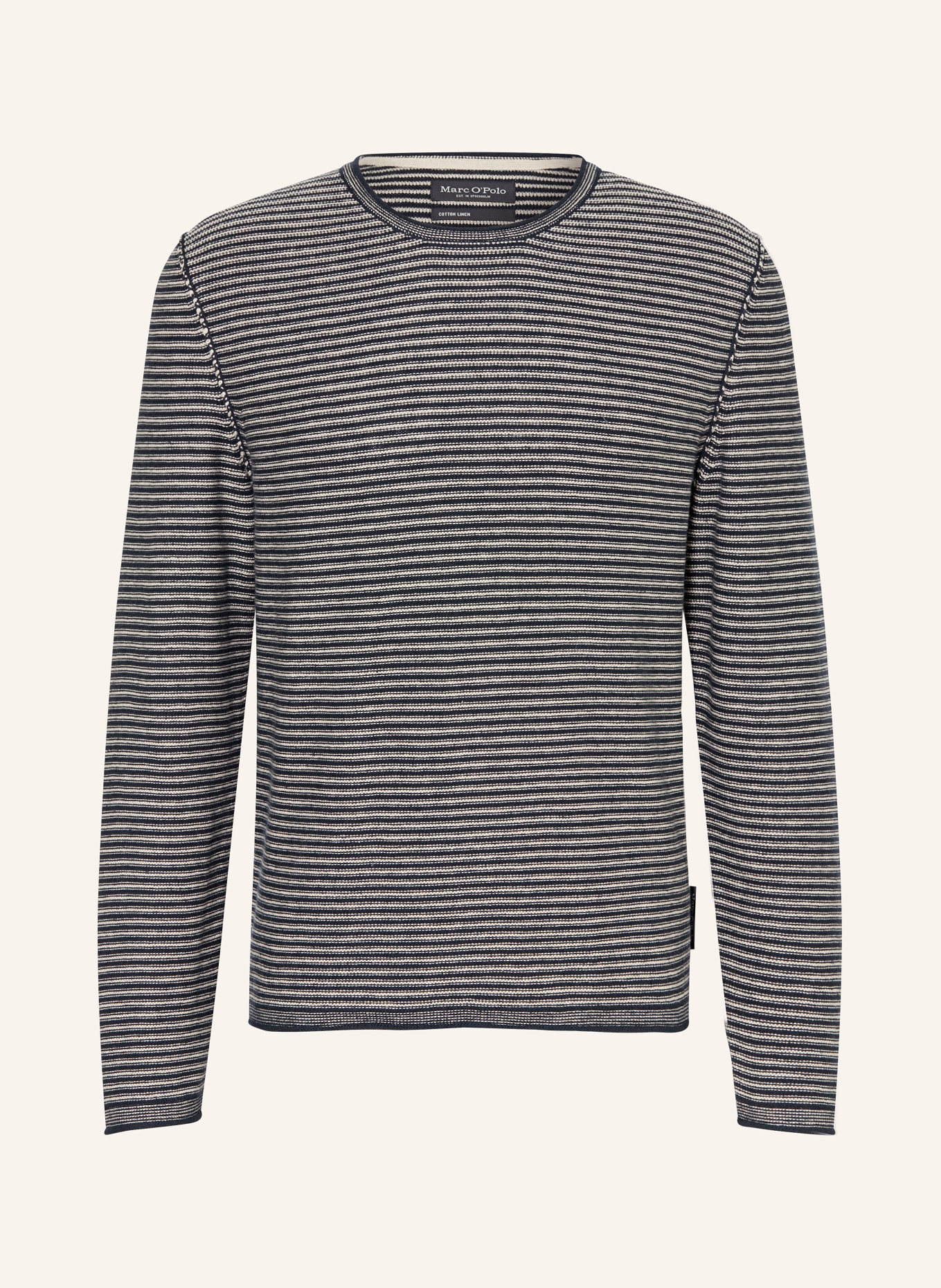 Marc O'Polo svetr: TMAVĚ MODRÁ / BÉŽOVÁ