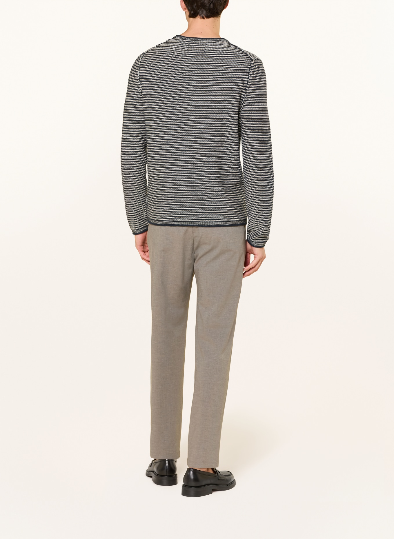 Marc O'Polo svetr: TMAVĚ MODRÁ / BÉŽOVÁ