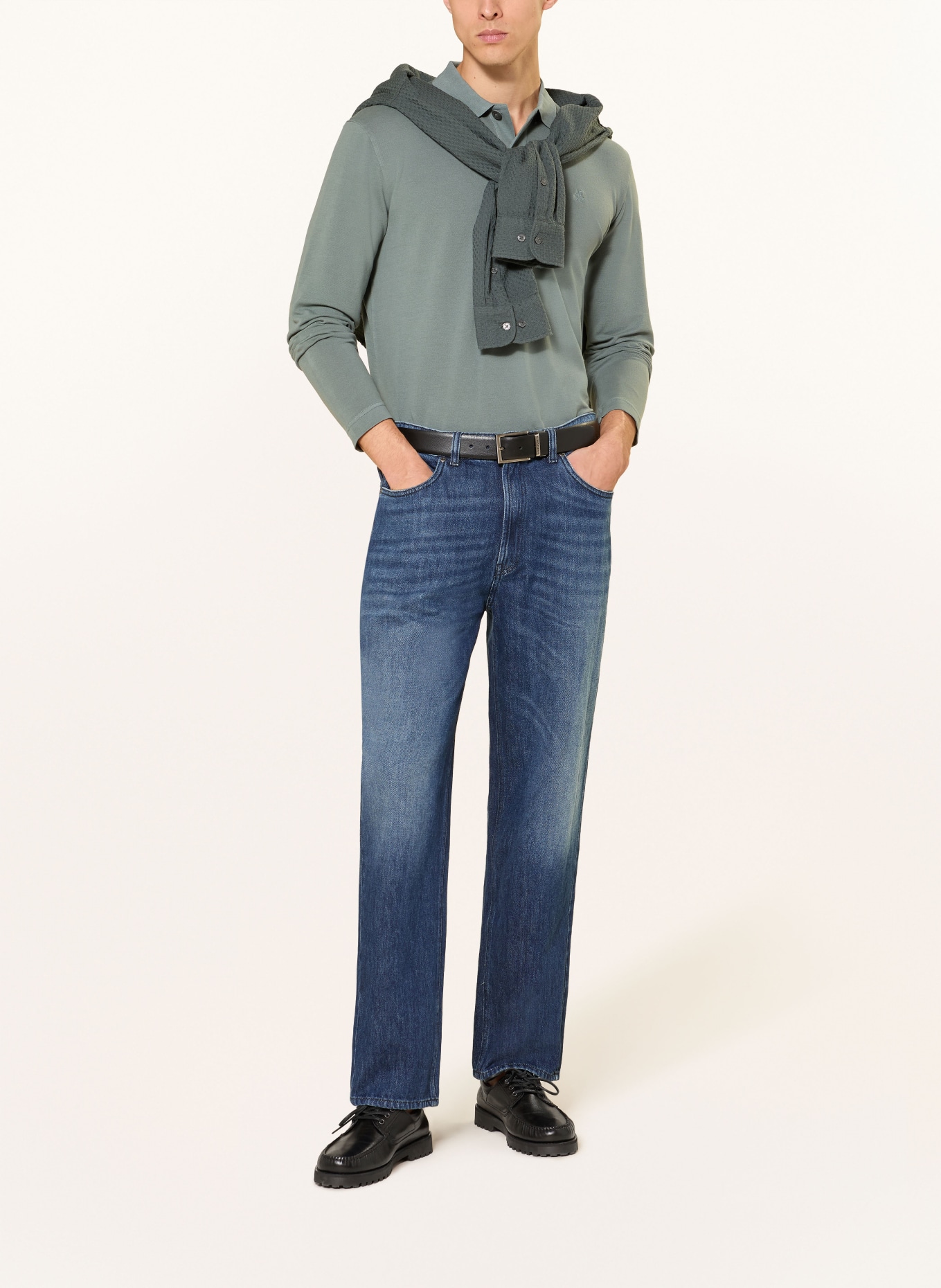 Marc O'Polo piqué polo shirt: DARK GREEN