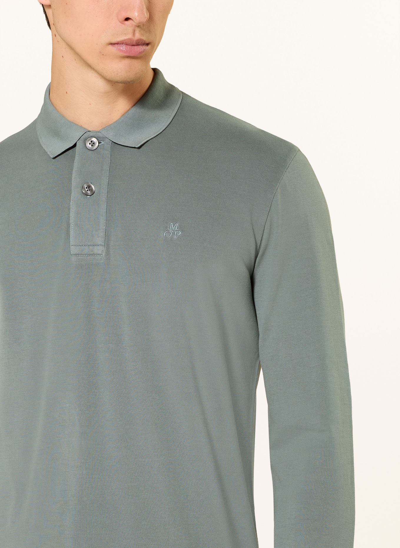 Marc O'Polo piqué polo shirt: DARK GREEN