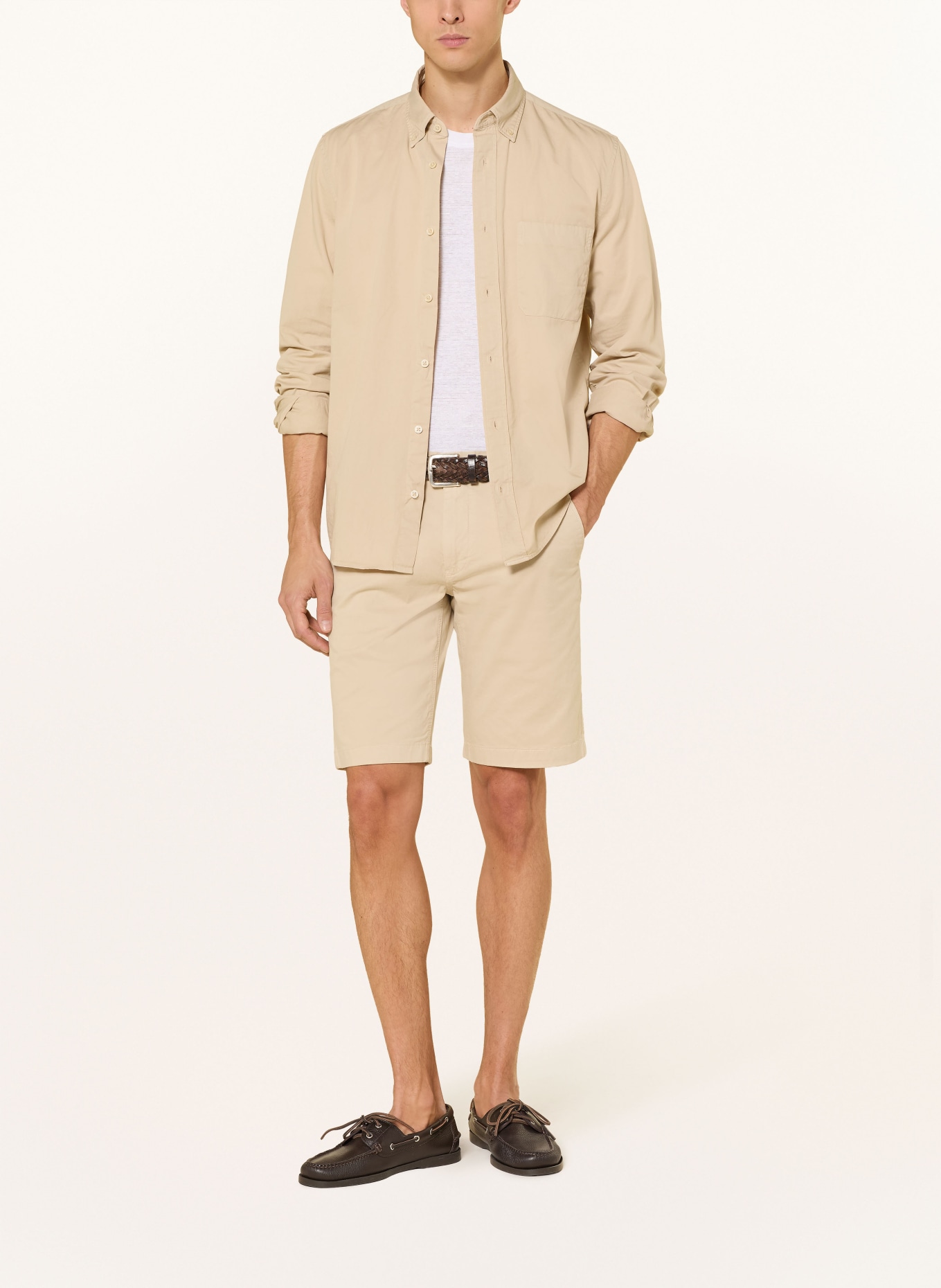 Marc O'Polo Košile Regular Fit: BÉŽOVÁ