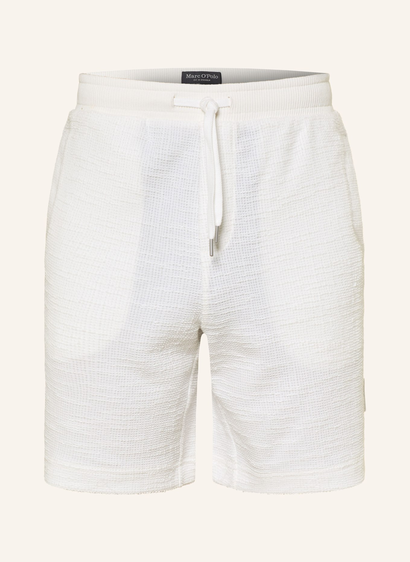 Marc O'Polo Short bouclé coupe décontractée: BLANC