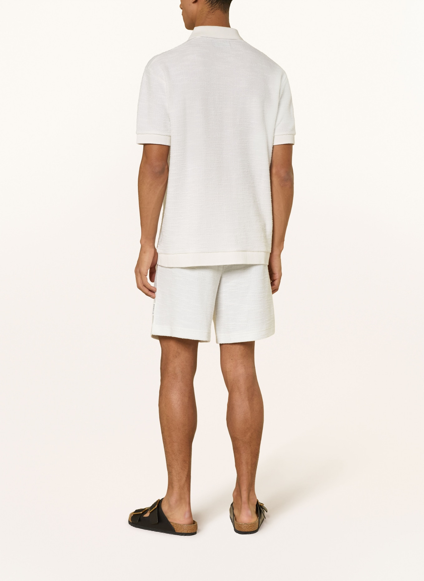 Marc O'Polo Short bouclé coupe décontractée: BLANC