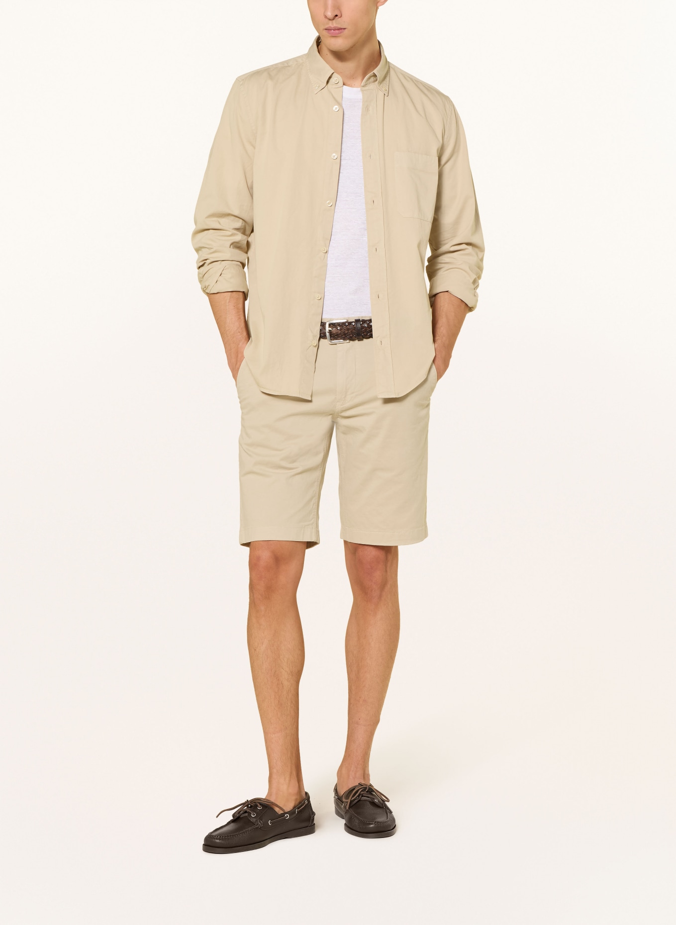 Marc O'Polo Short chino RESO coupe classique: ÉCRU