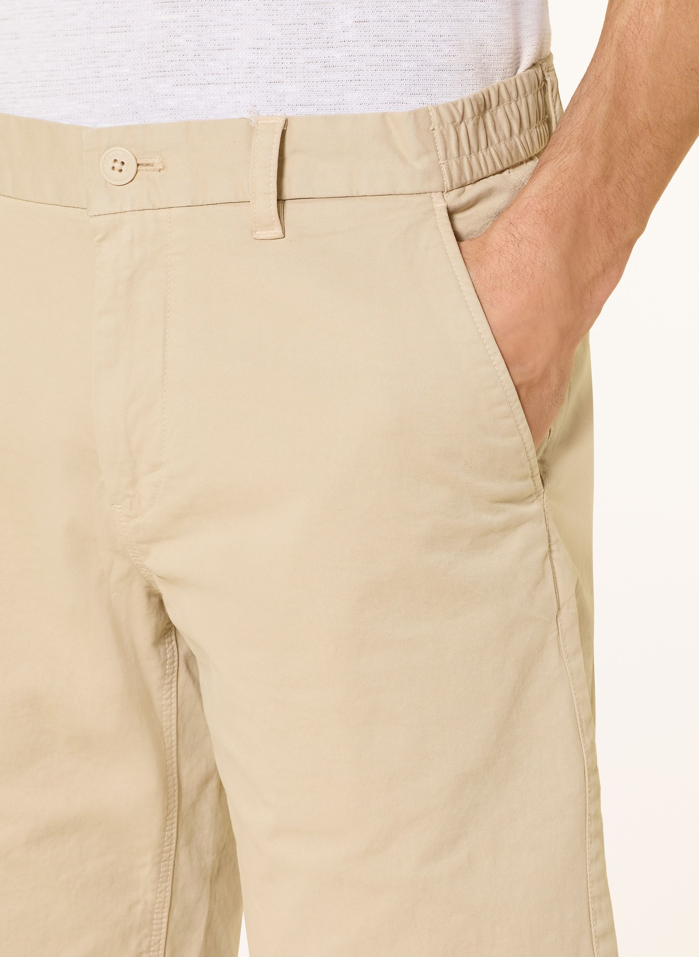 Marc O'Polo Short chino RESO coupe classique: ÉCRU