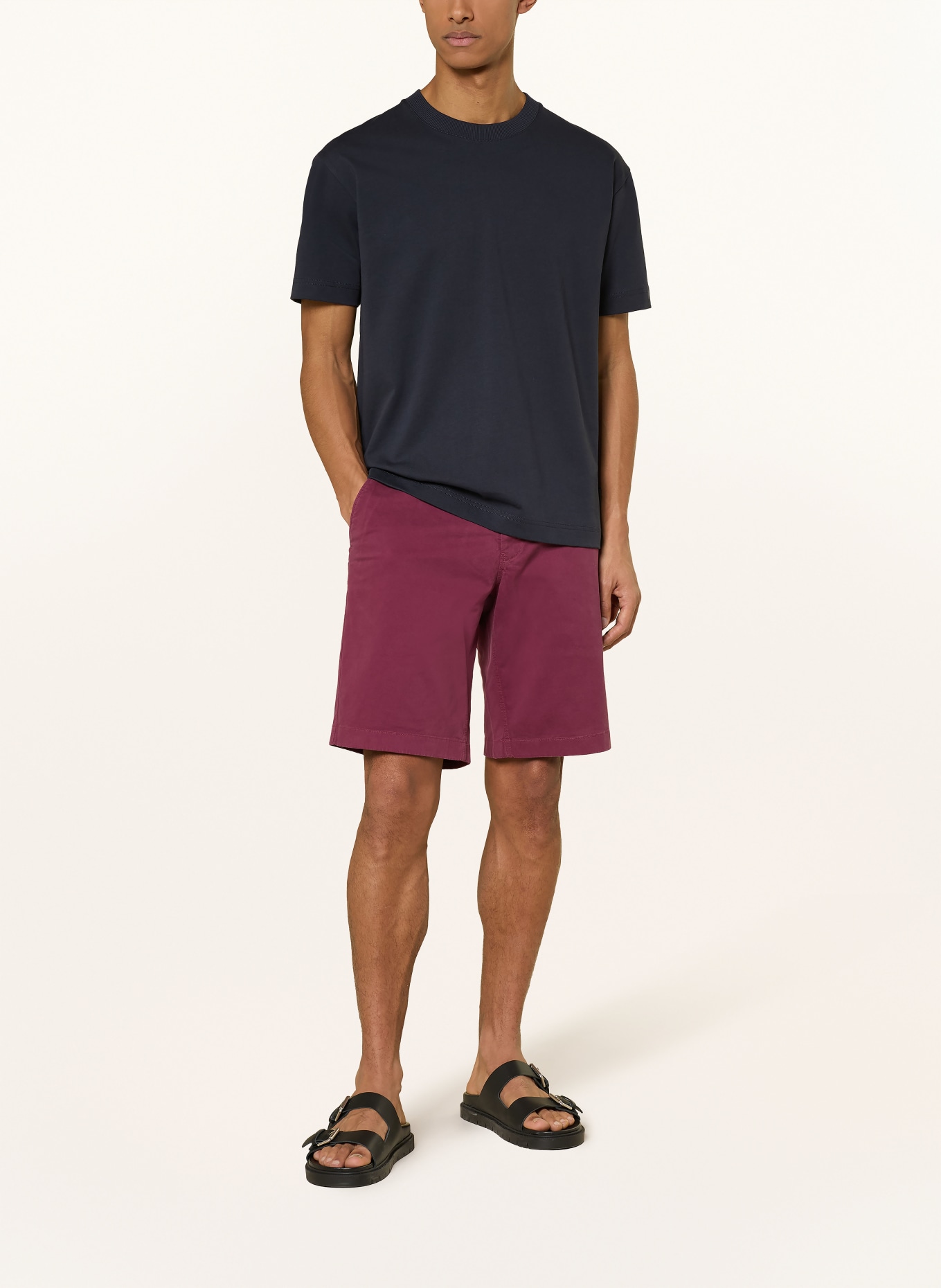 Marc O'Polo RESO Regular Fit chino shorts: DARK PURPLE