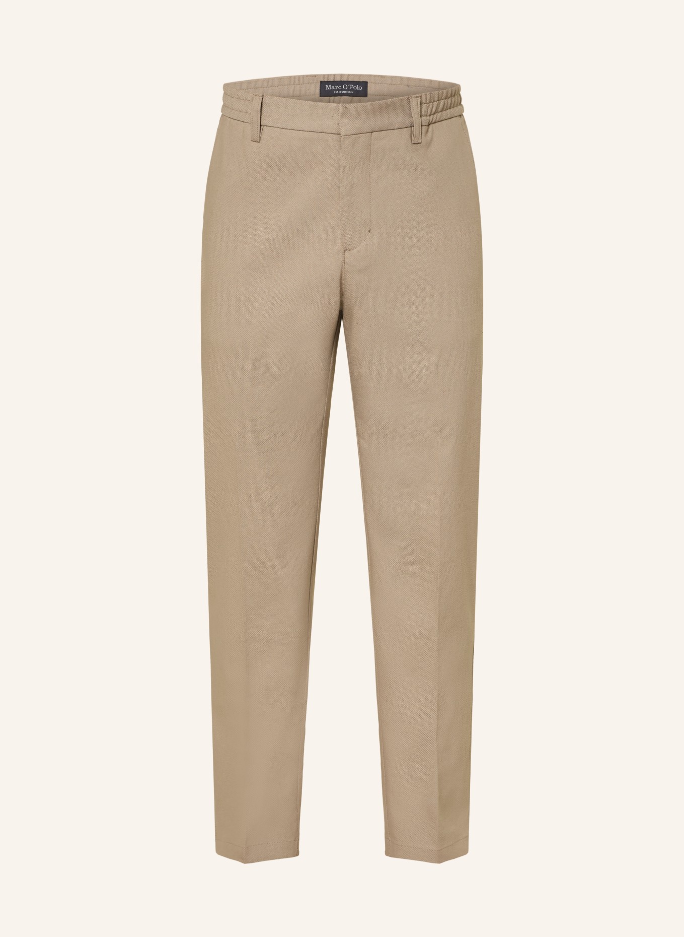 Marc O'Polo BELSBO JOGGER Relaxed Fit Chinos with Linen: BEIGE