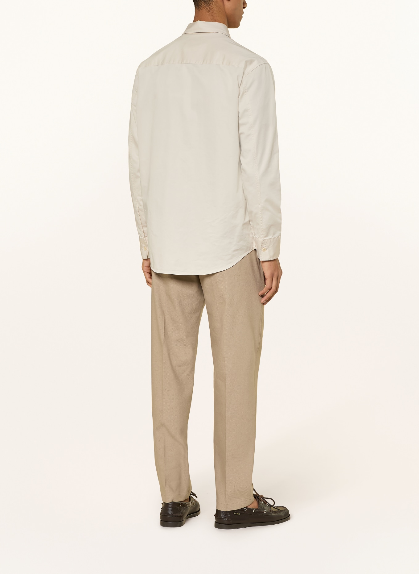 Marc O'Polo BELSBO JOGGER Relaxed Fit Chinos with Linen: BEIGE