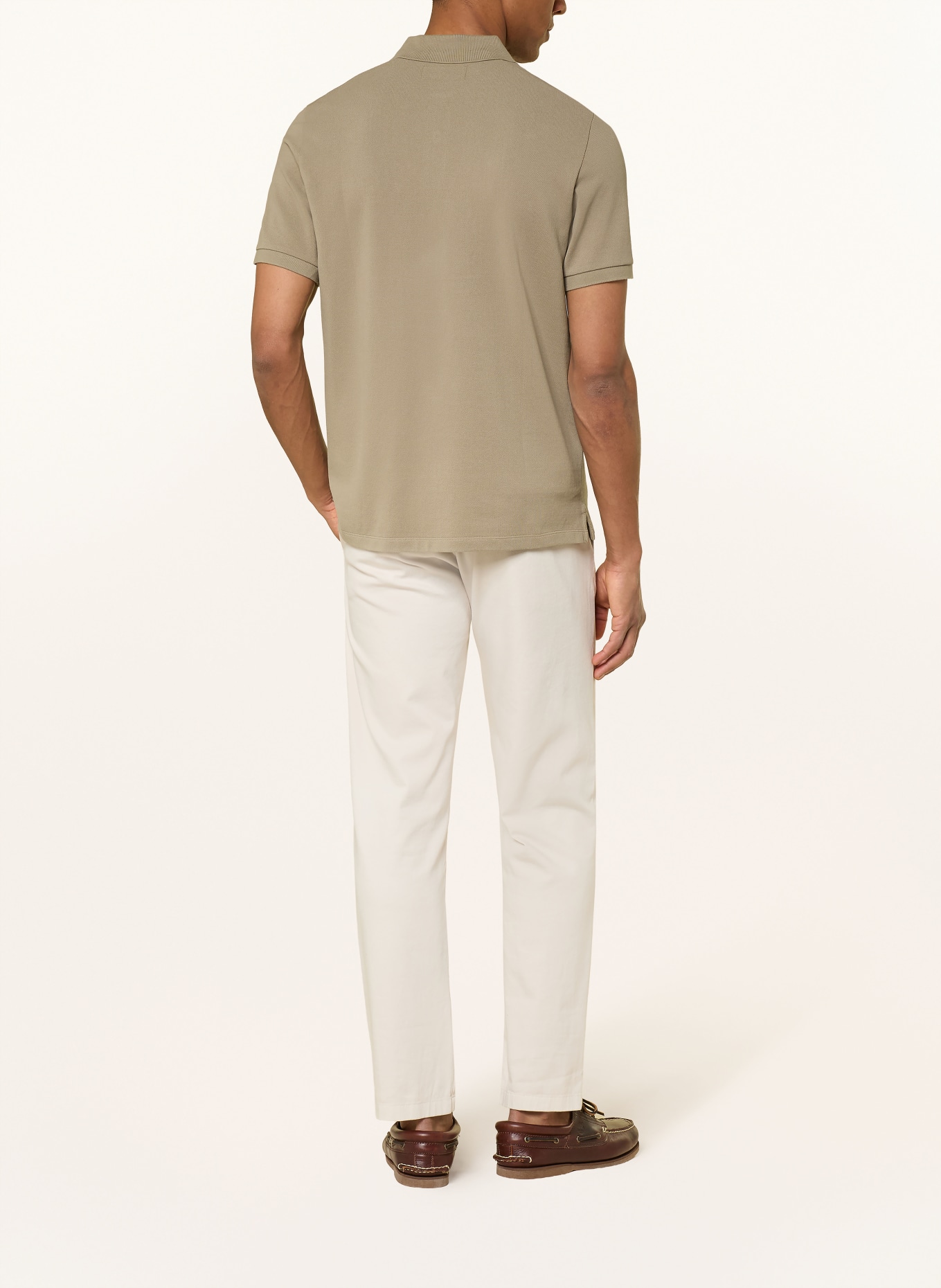 Marc O'Polo Piqué polokošile Regular Fit: BÉŽOVÁ