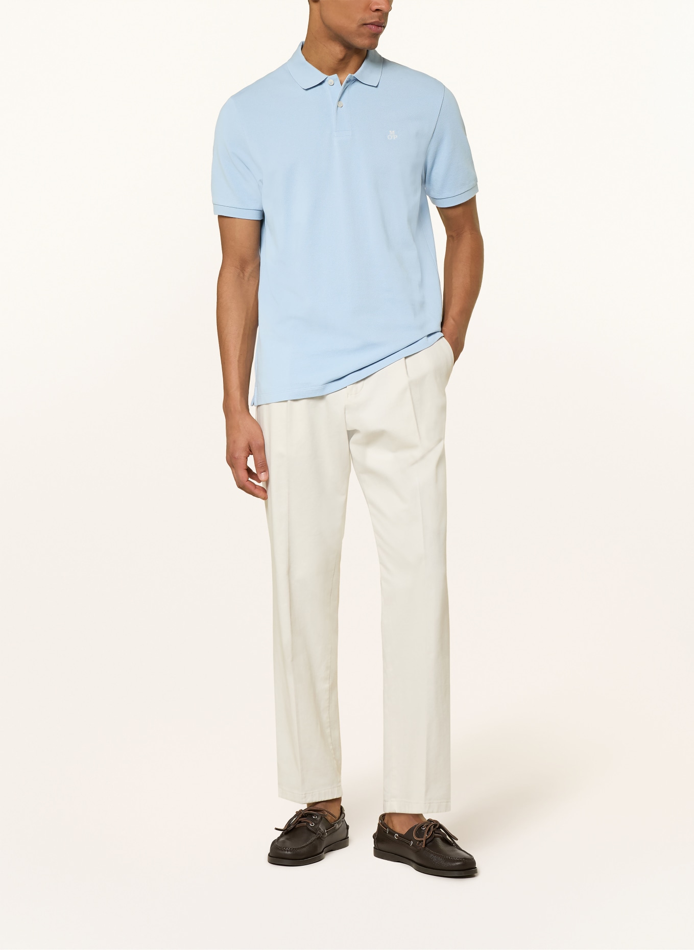 Marc O'Polo Piqué polokošile Regular Fit: TMAVĚ MODRÁ