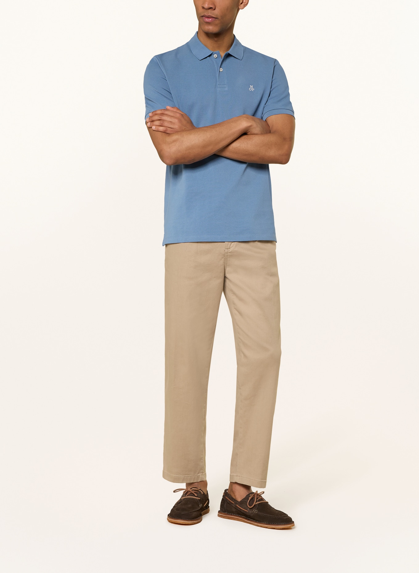 Marc O'Polo Polo piqué coupe classique: BLEU
