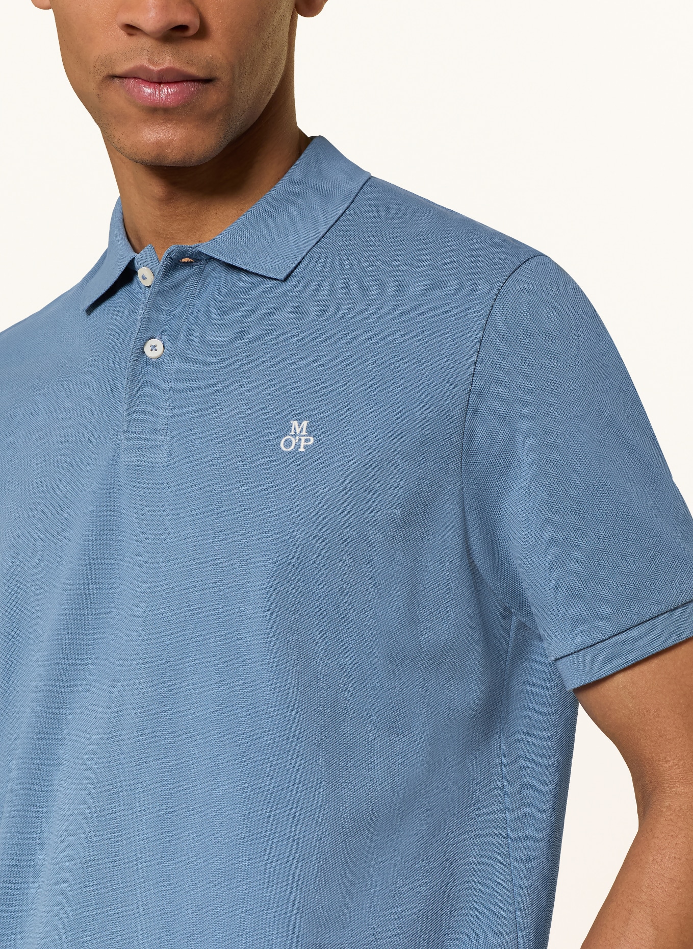 Marc O'Polo Polo piqué coupe classique: BLEU