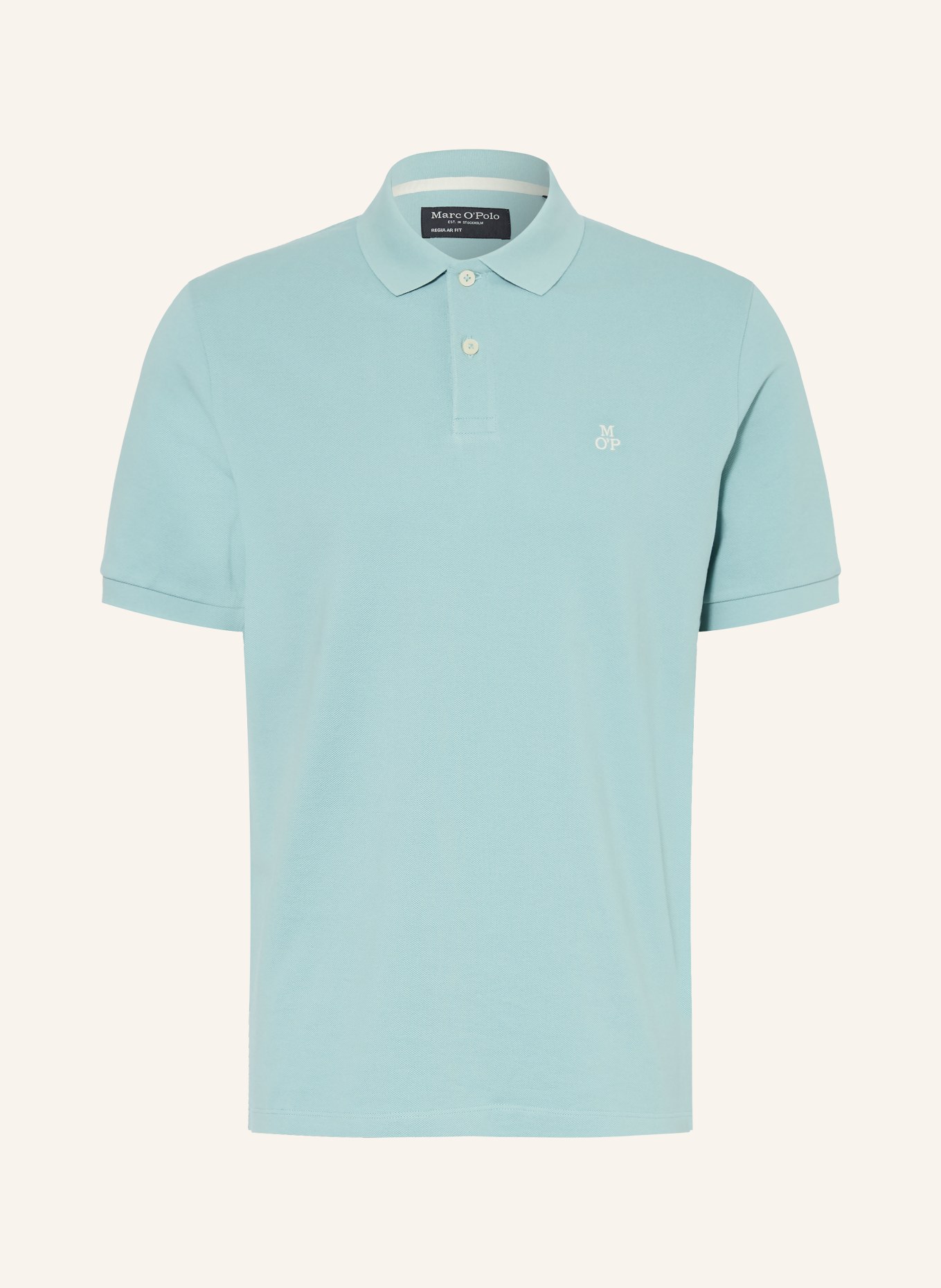 Marc O'Polo Koszulka polo z pikowanym wzorem Regular Fit: MIĘTOWY