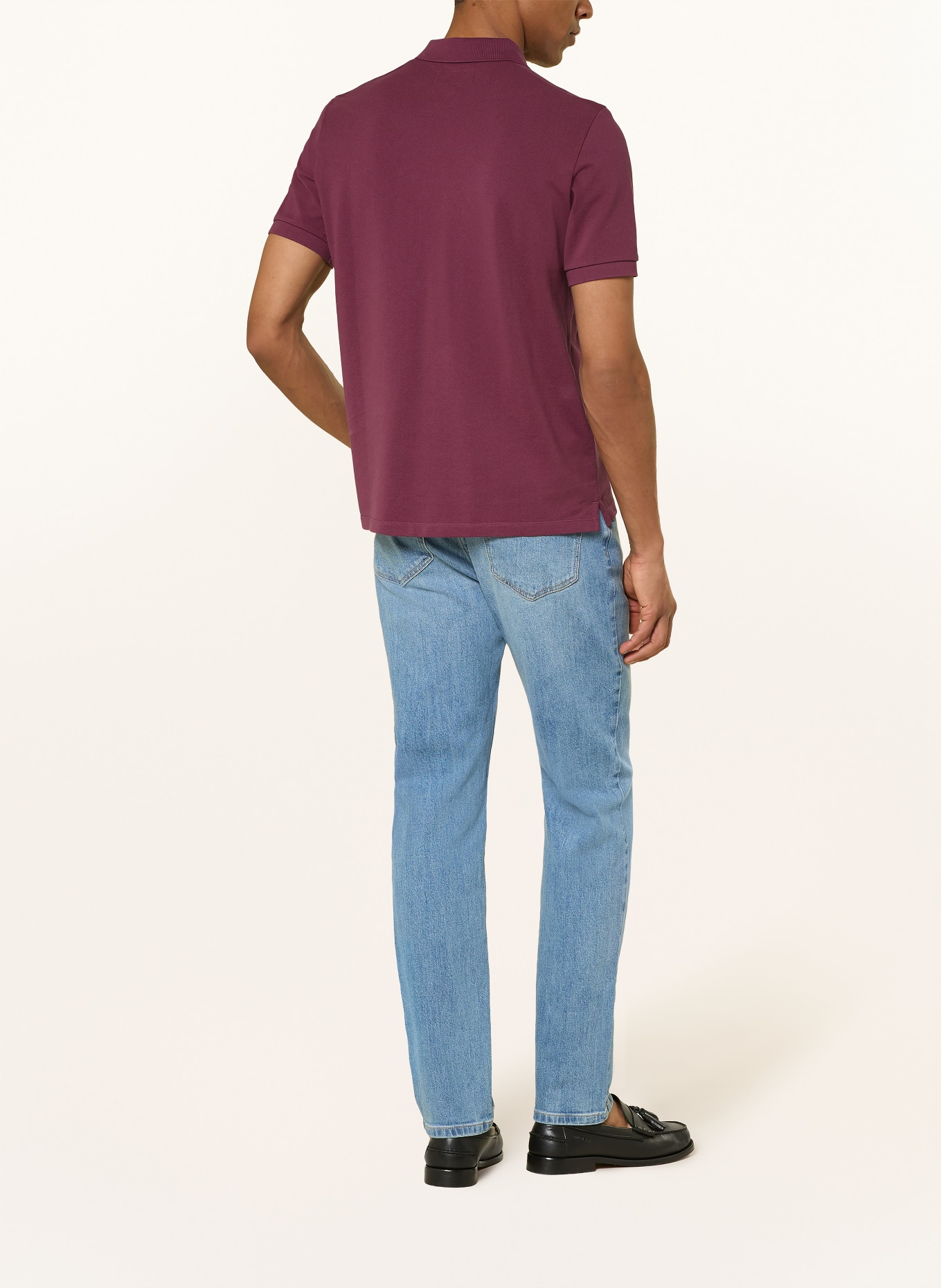 Marc O'Polo Piqué polokošile Regular Fit: TMAVĚ ČERVENÁ