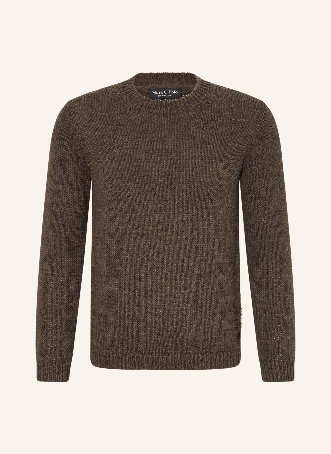 Marc O'Polo sweter: CIEMNOBRĄZOWY